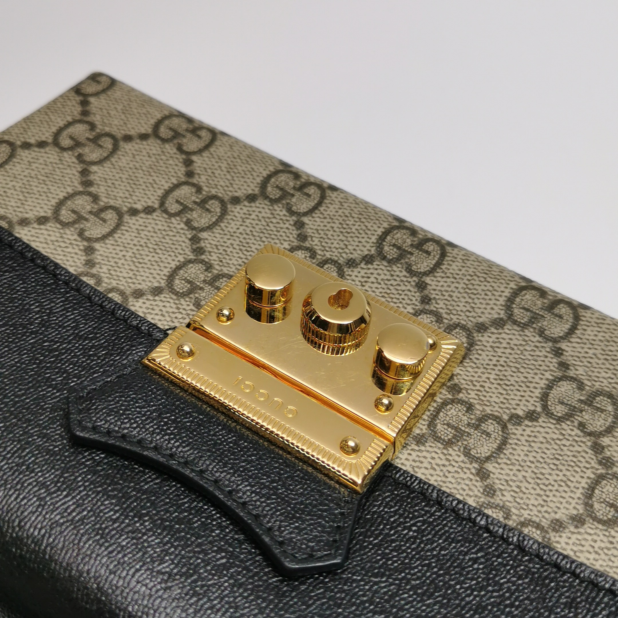 Gucci Padlock Top Handle Bag GG Coated Canvas and Leather Mini — photo 10 of 15