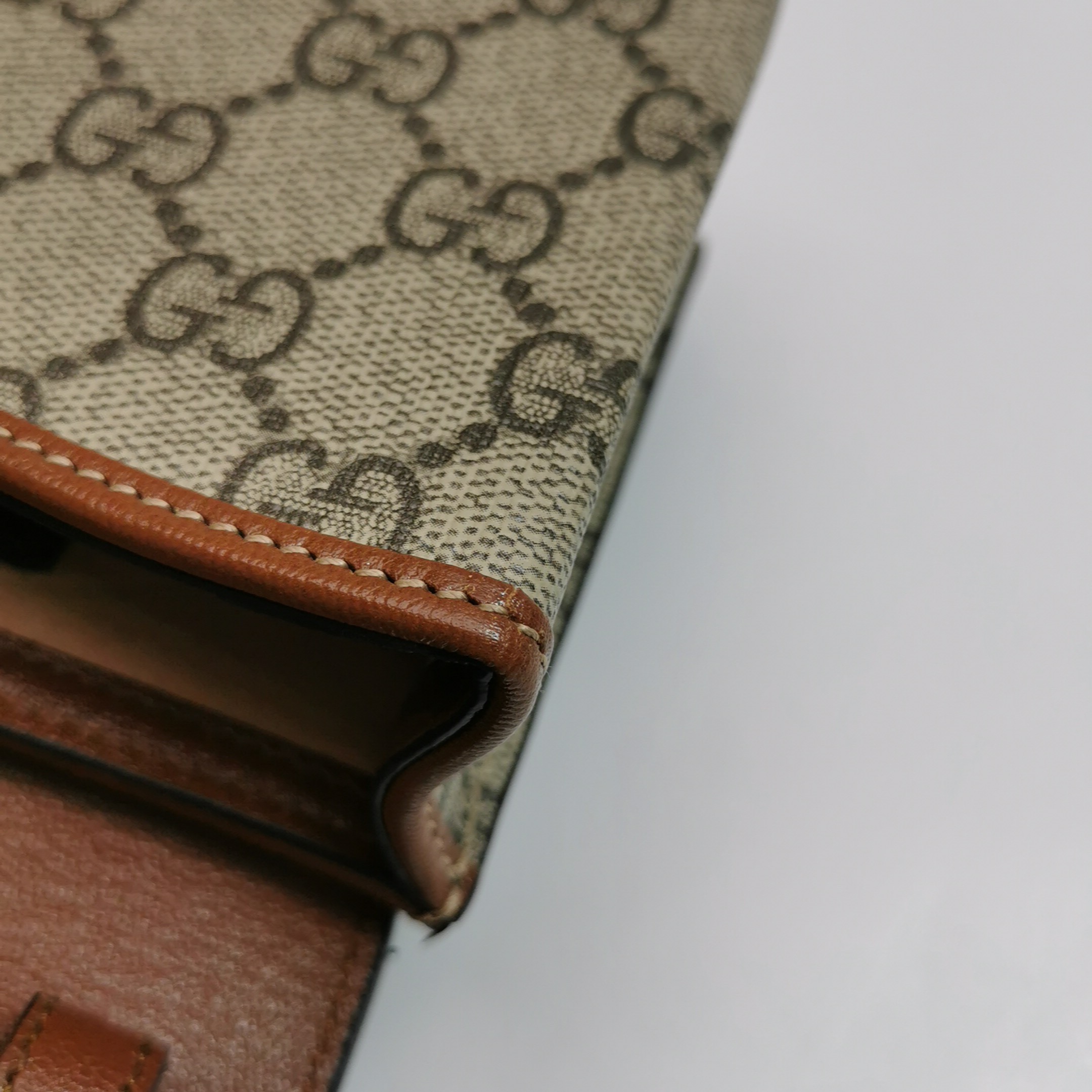 Gucci Padlock Top Handle Bag GG Coated Canvas and Leather Mini — photo 11 of 15