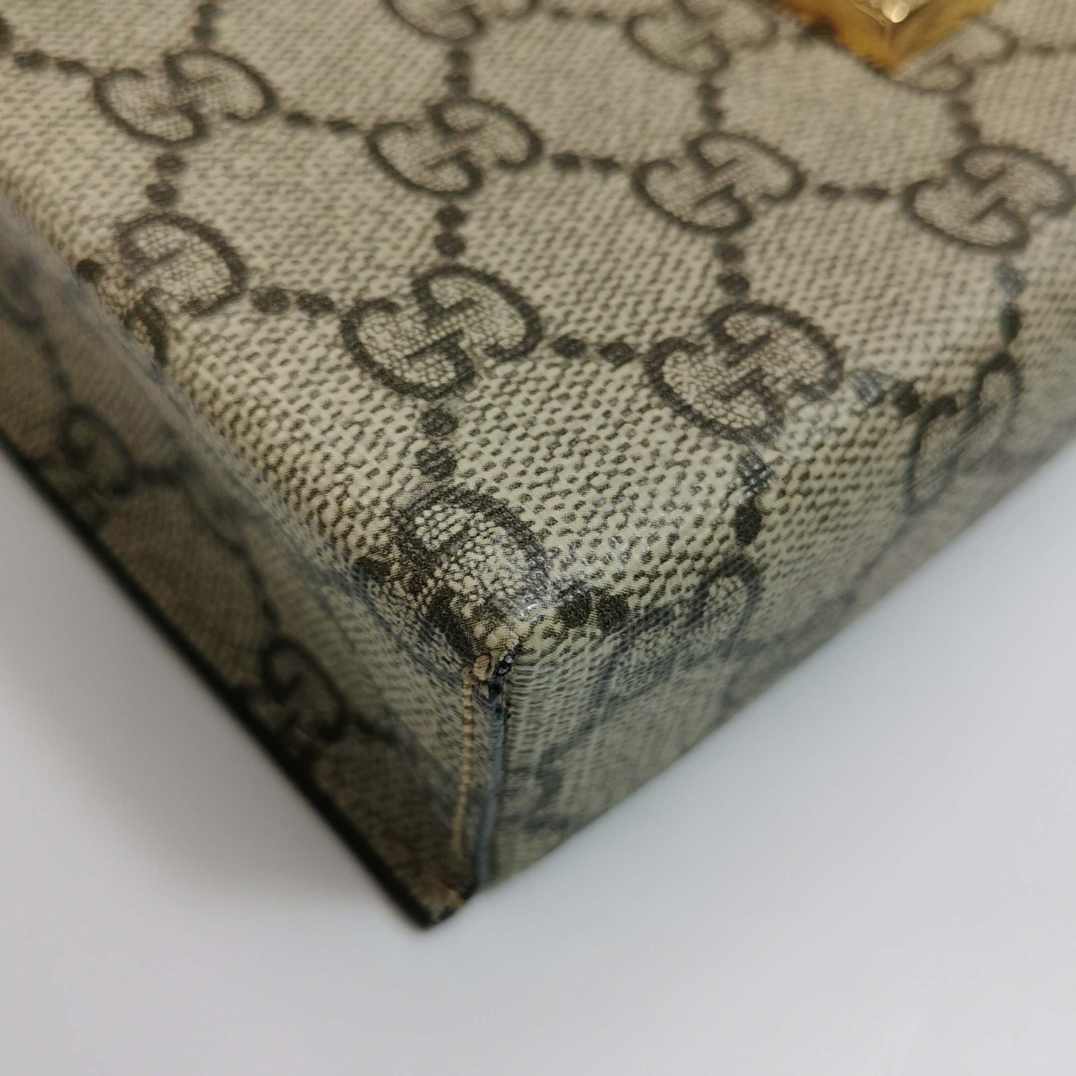 Gucci Padlock Top Handle Bag GG Coated Canvas and Leather Mini — photo 12 of 15
