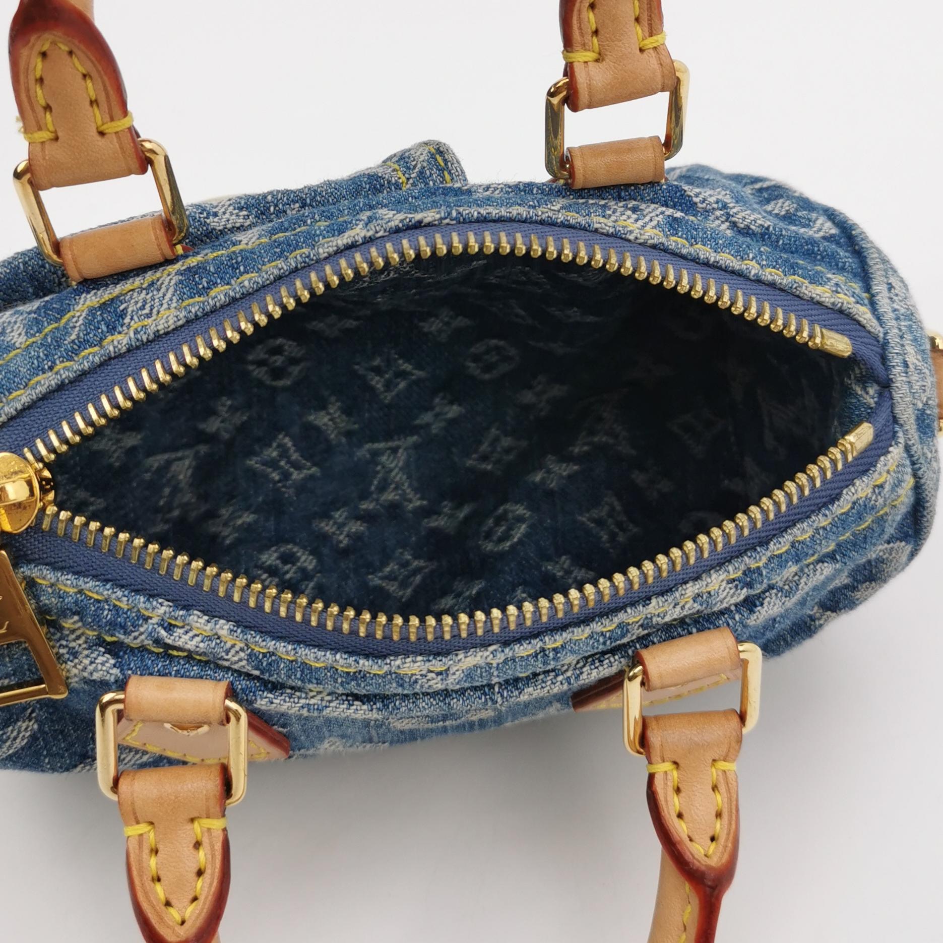 Louis Vuitton(LV) Speedy Bandouliere NM Bag Monogram Denim Nano — photo 8 of 23