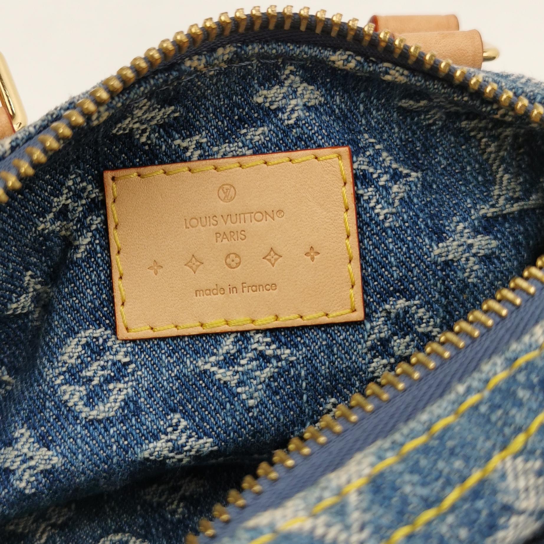 Louis Vuitton(LV) Speedy Bandouliere NM Bag Monogram Denim Nano — photo 9 of 23