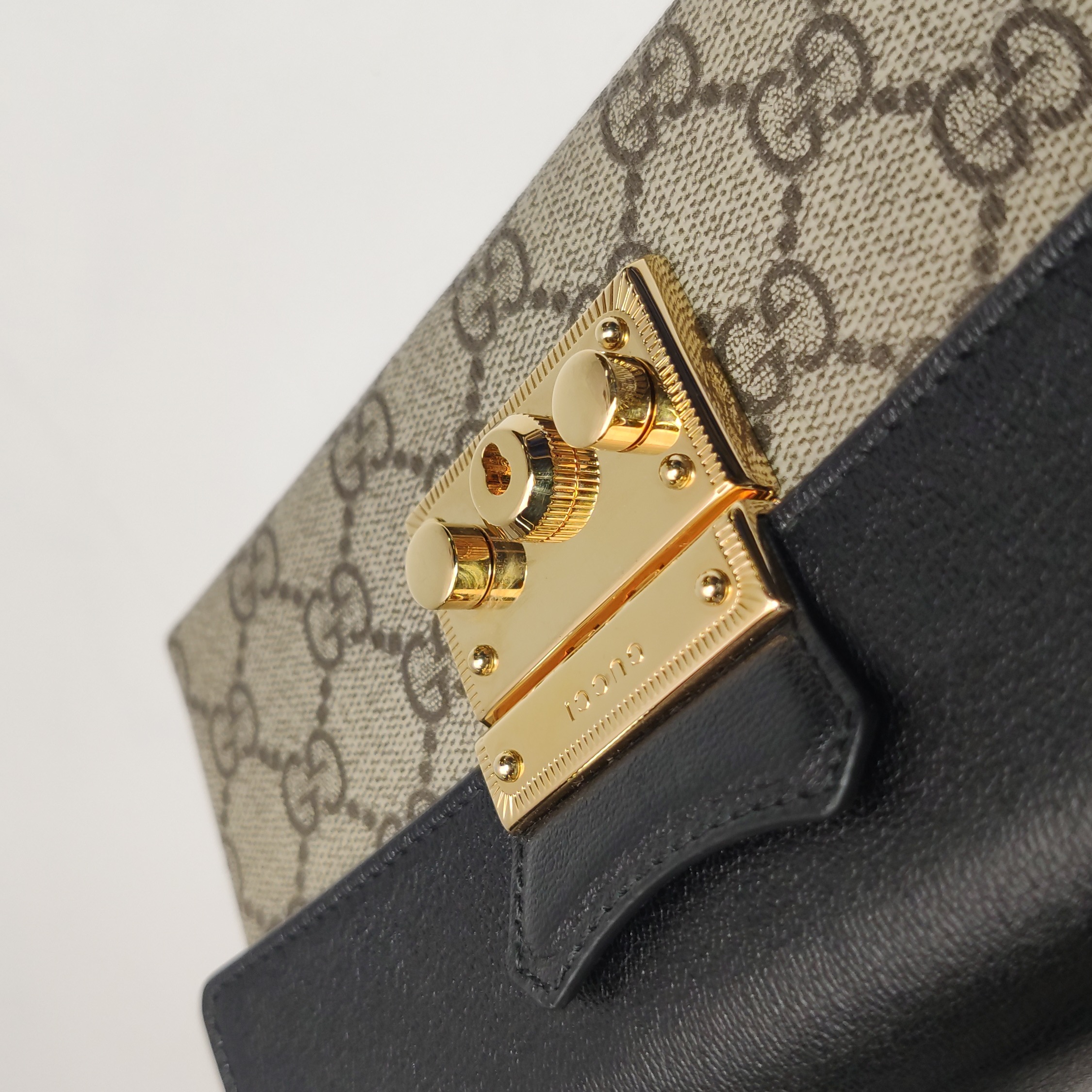 Gucci Padlock Top Handle Bag GG Coated Canvas and Leather Mini — photo 8 of 15