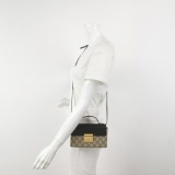 Gucci Padlock Top Handle Bag GG Coated Canvas and Leather Mini — thumbnail 2