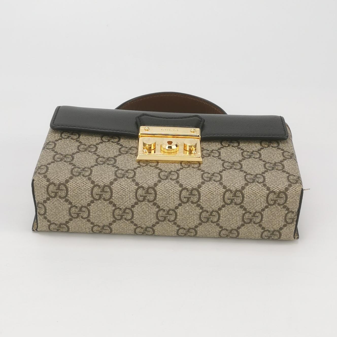 Gucci Padlock Top Handle Bag GG Coated Canvas and Leather Mini — photo 6 of 15