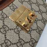 Gucci Padlock Top Handle Bag GG Coated Canvas and Leather Mini — thumbnail 9