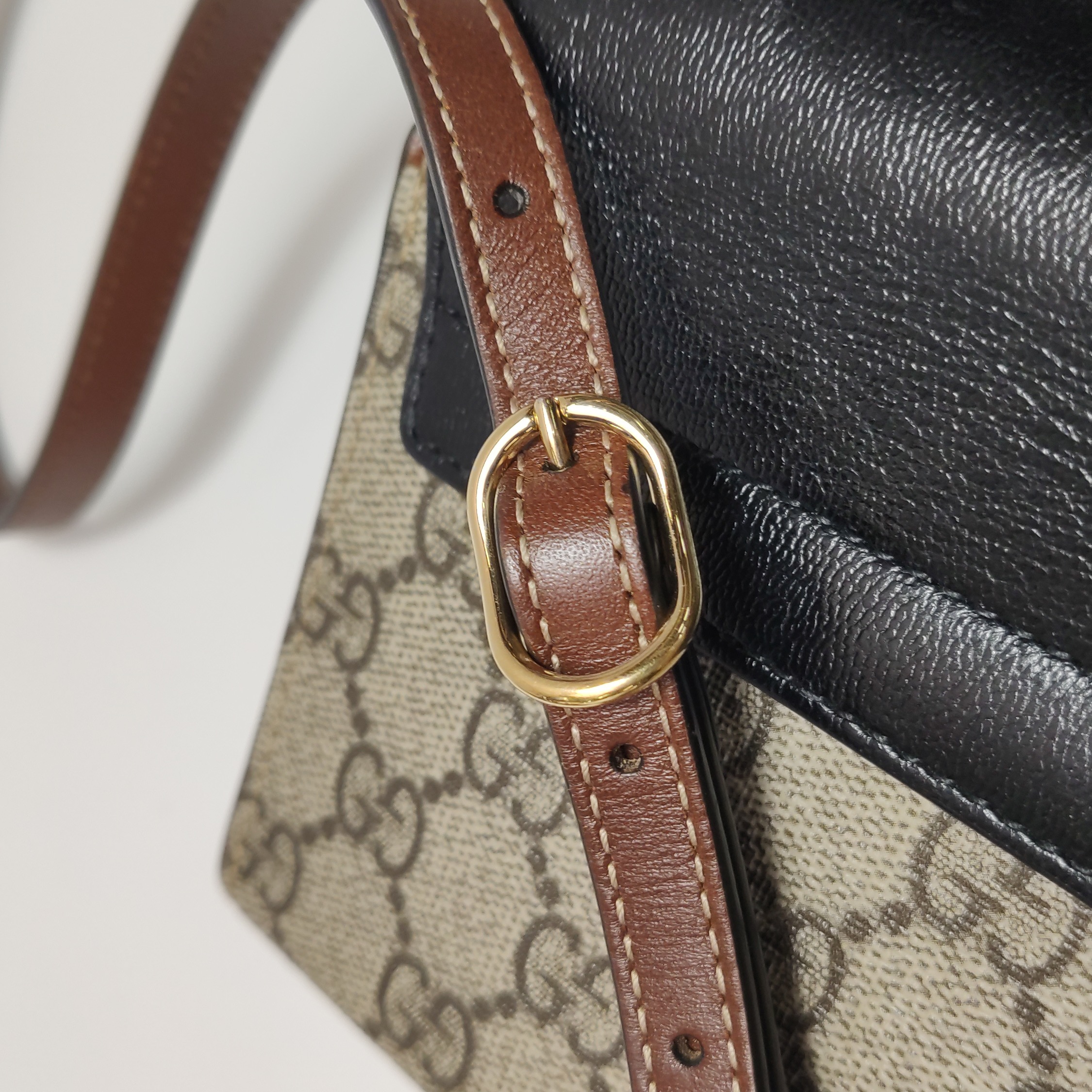 Gucci Padlock Top Handle Bag GG Coated Canvas and Leather Mini — photo 13 of 15