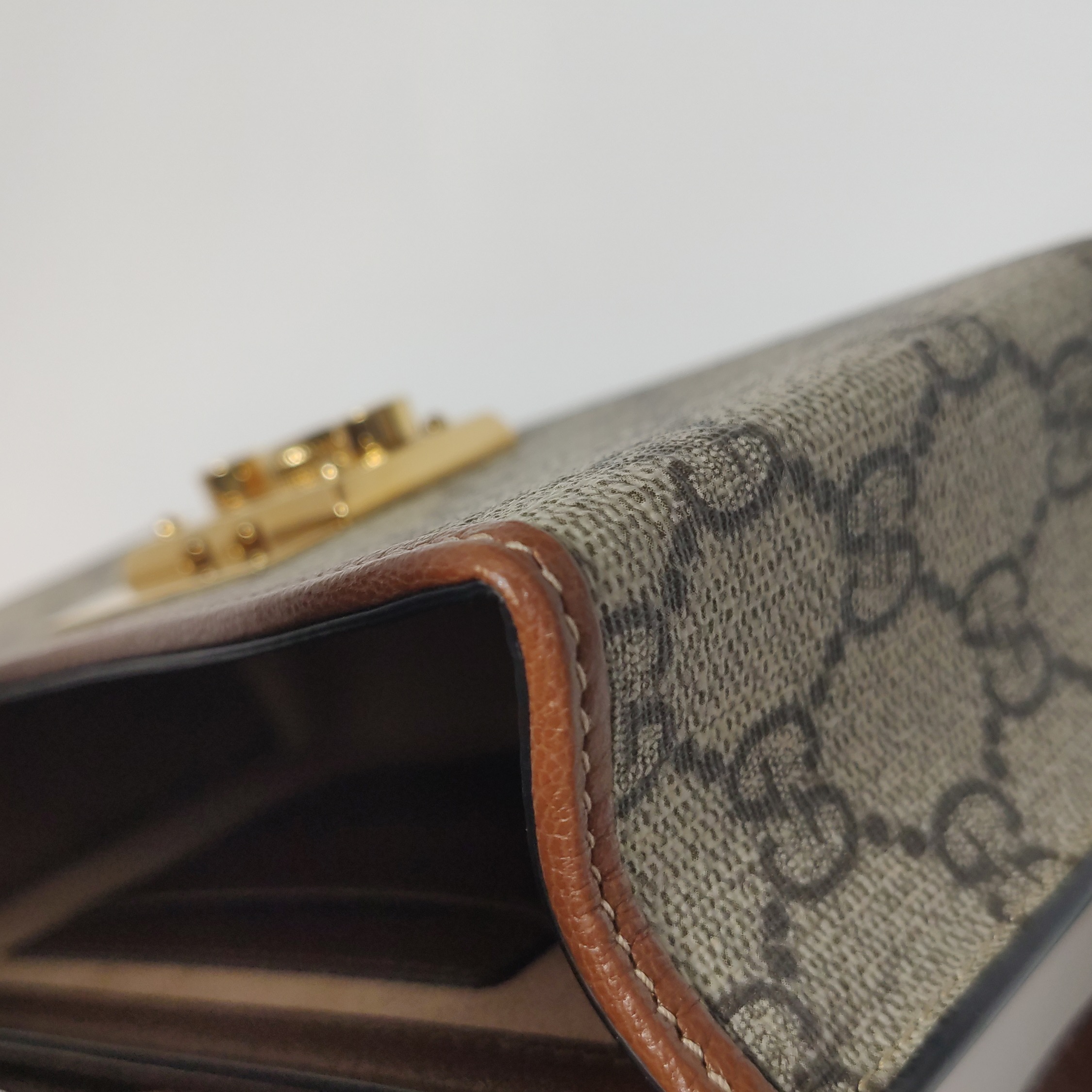 Gucci Padlock Top Handle Bag GG Coated Canvas and Leather Mini — photo 12 of 15