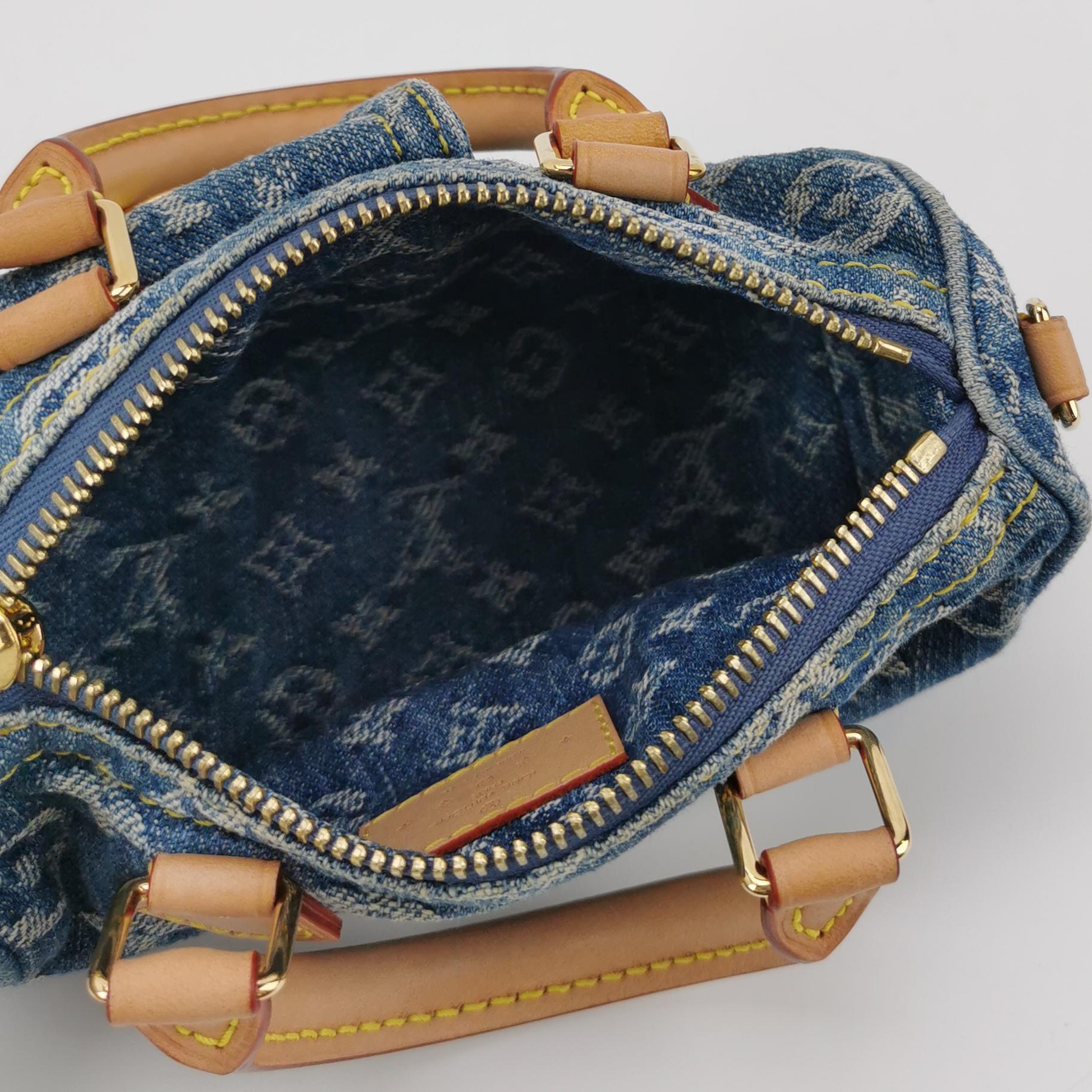 Louis Vuitton(LV) Speedy Bandouliere NM Bag Monogram Denim Nano — photo 8 of 19