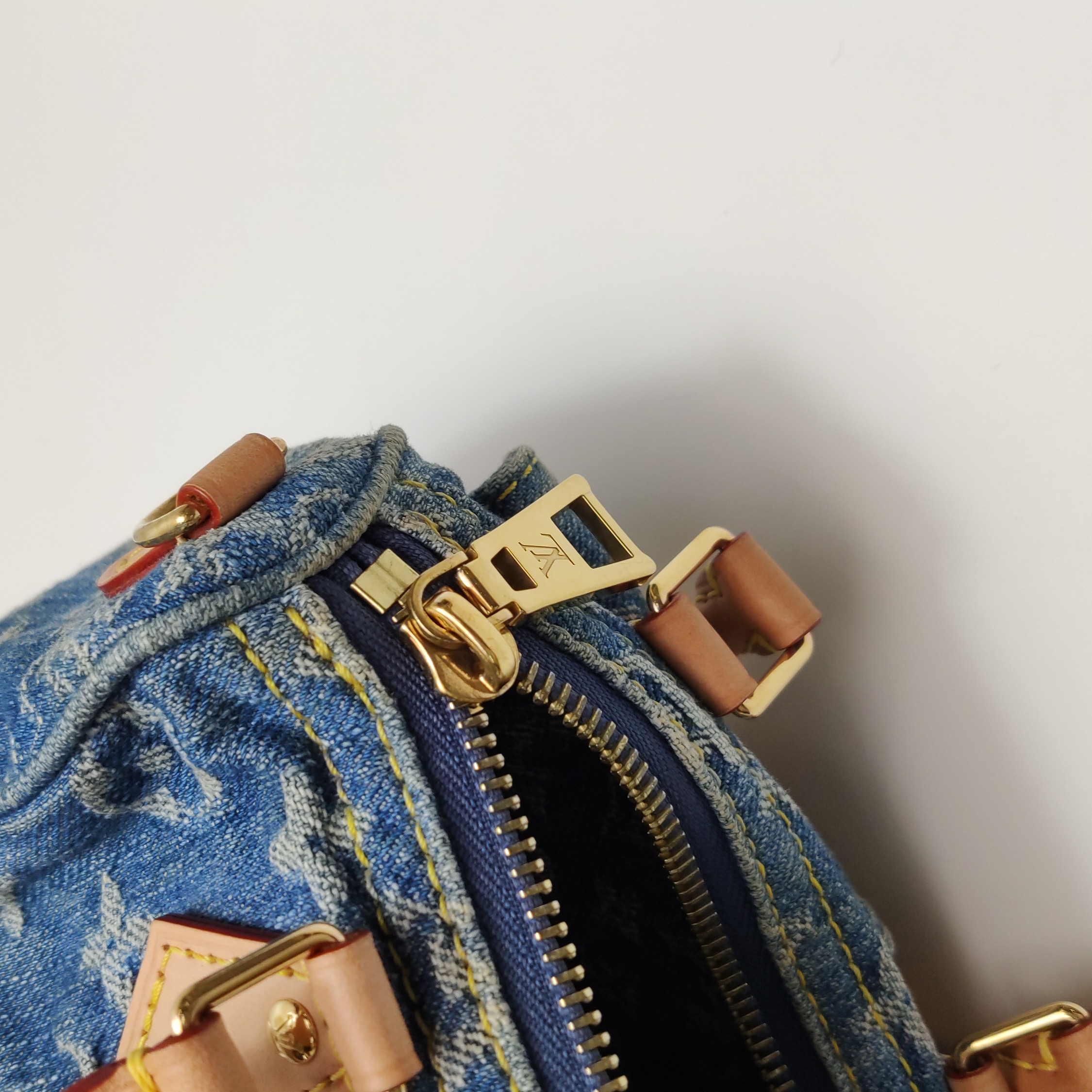 Louis Vuitton(LV) Speedy Bandouliere NM Bag Monogram Denim Nano — photo 14 of 19