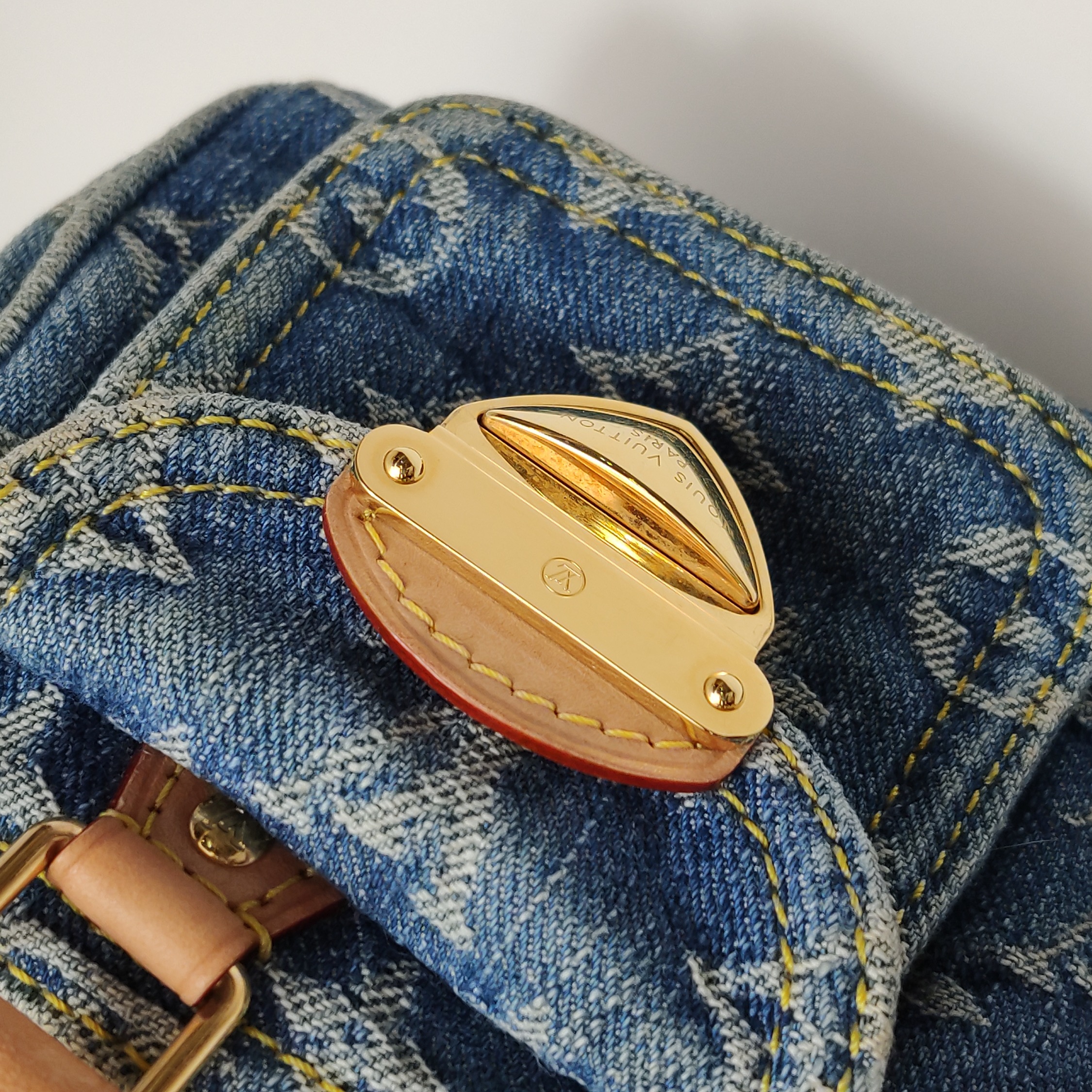 Louis Vuitton(LV) Speedy Bandouliere NM Bag Monogram Denim Nano — photo 17 of 19