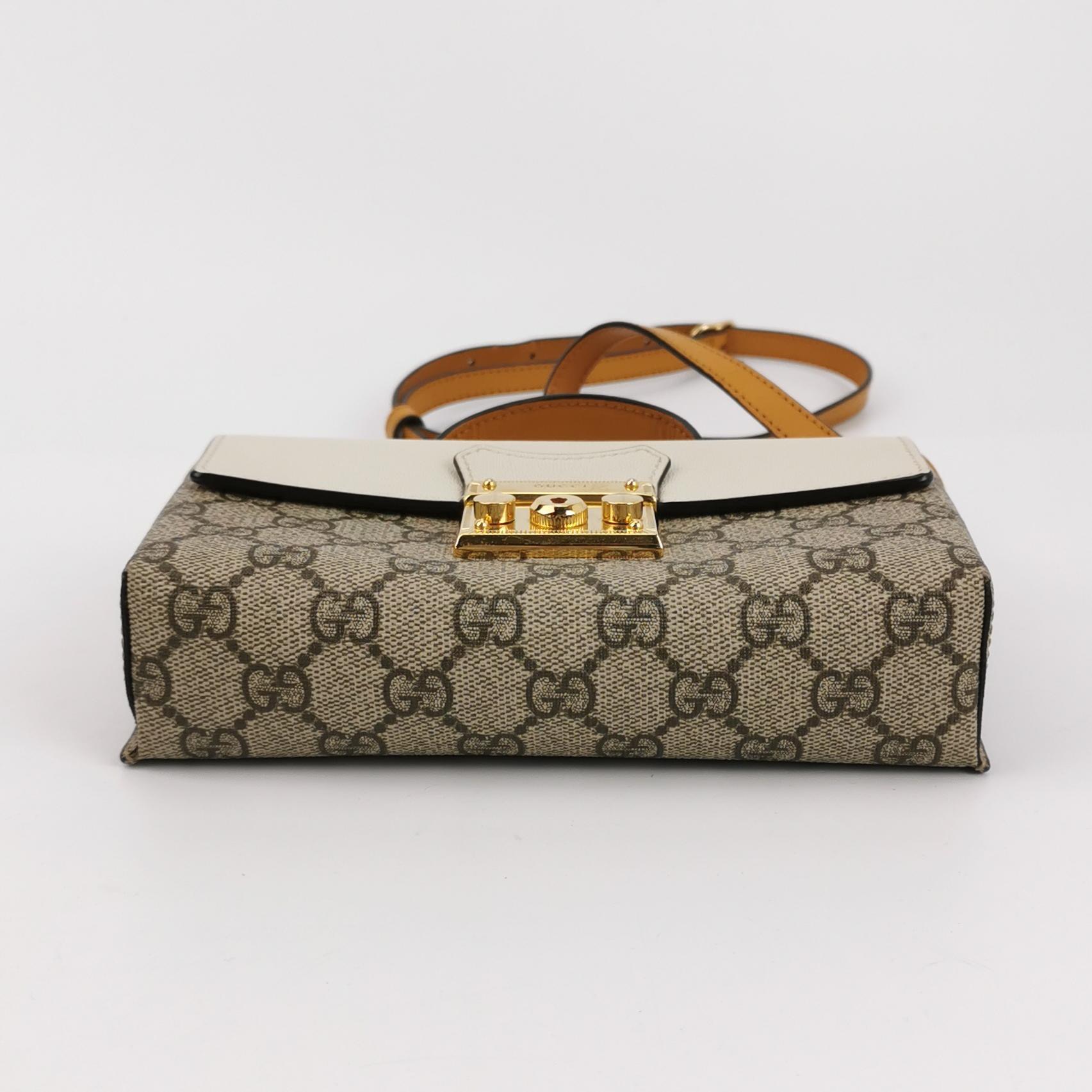 Gucci Padlock Top Handle Bag GG Coated Canvas and Leather Mini — photo 6 of 14