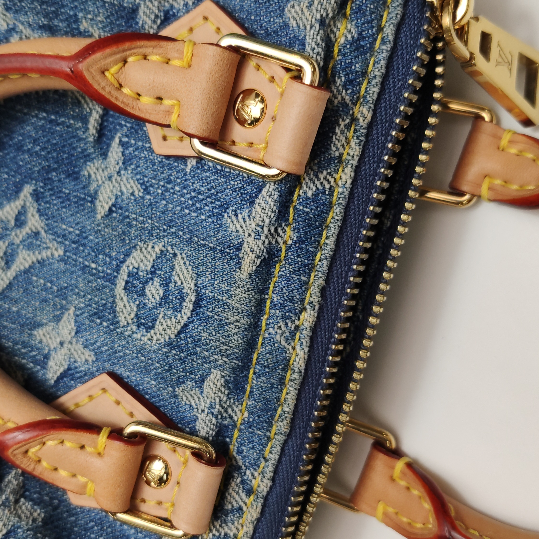 Louis Vuitton(LV) Speedy Bandouliere NM Bag Monogram Denim Nano — photo 18 of 19