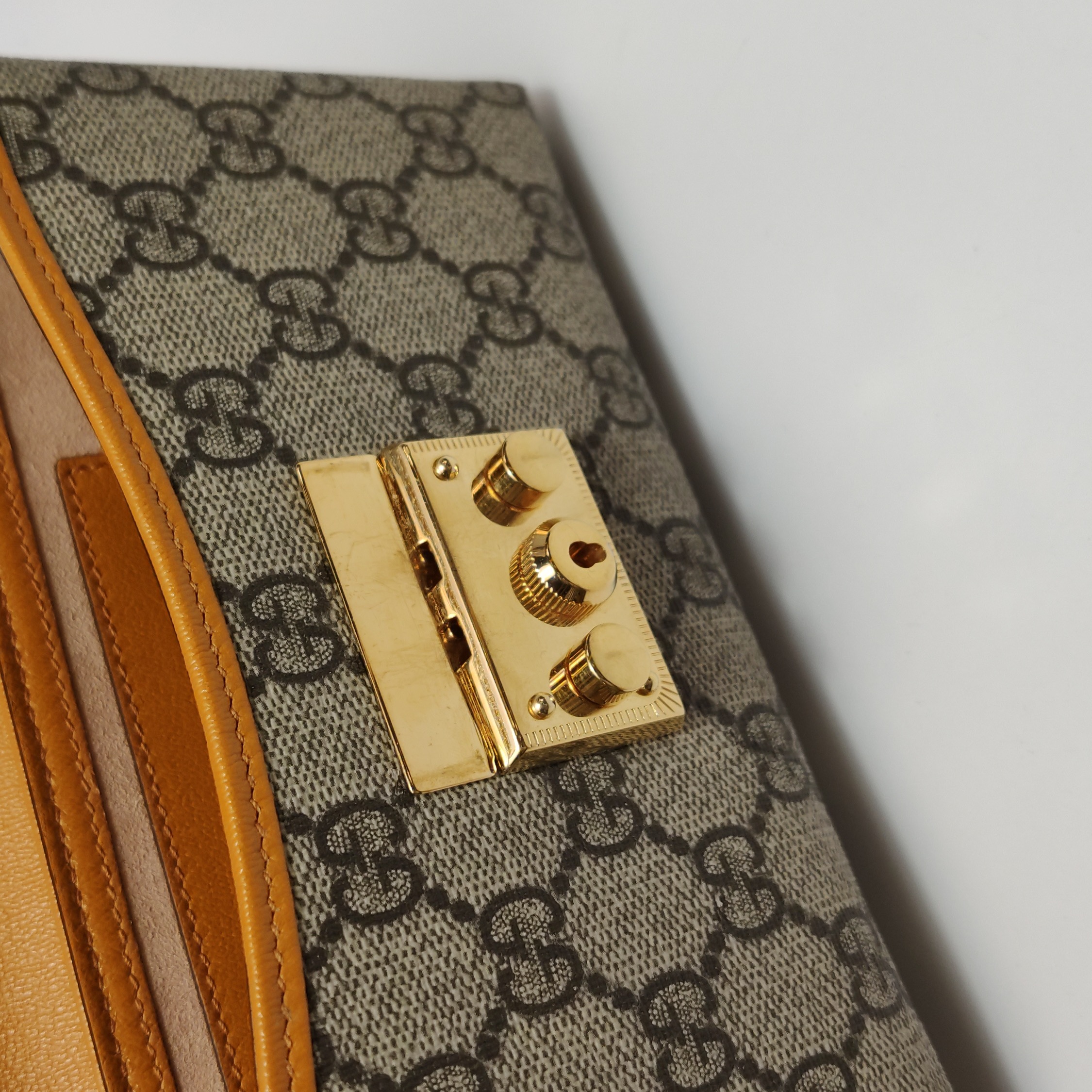 Gucci Padlock Top Handle Bag GG Coated Canvas and Leather Mini — photo 10 of 14