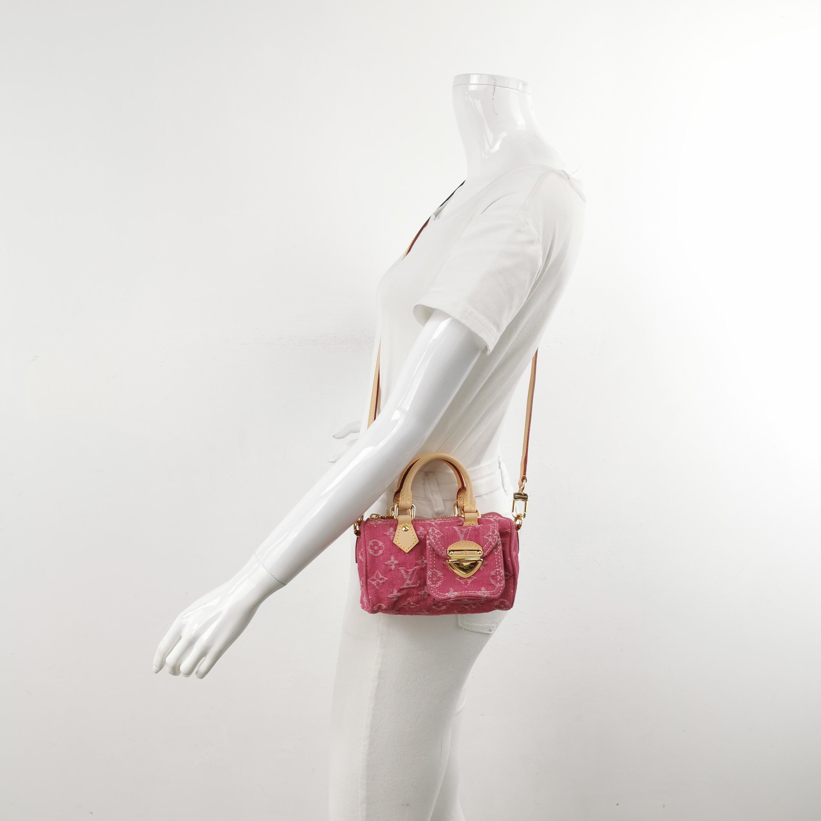 Louis Vuitton(LV) Speedy Bandouliere NM Bag Monogram Denim Nano — alternate view