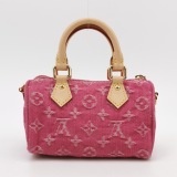 Louis Vuitton(LV) Speedy Bandouliere NM Bag Monogram Denim Nano — thumbnail 5