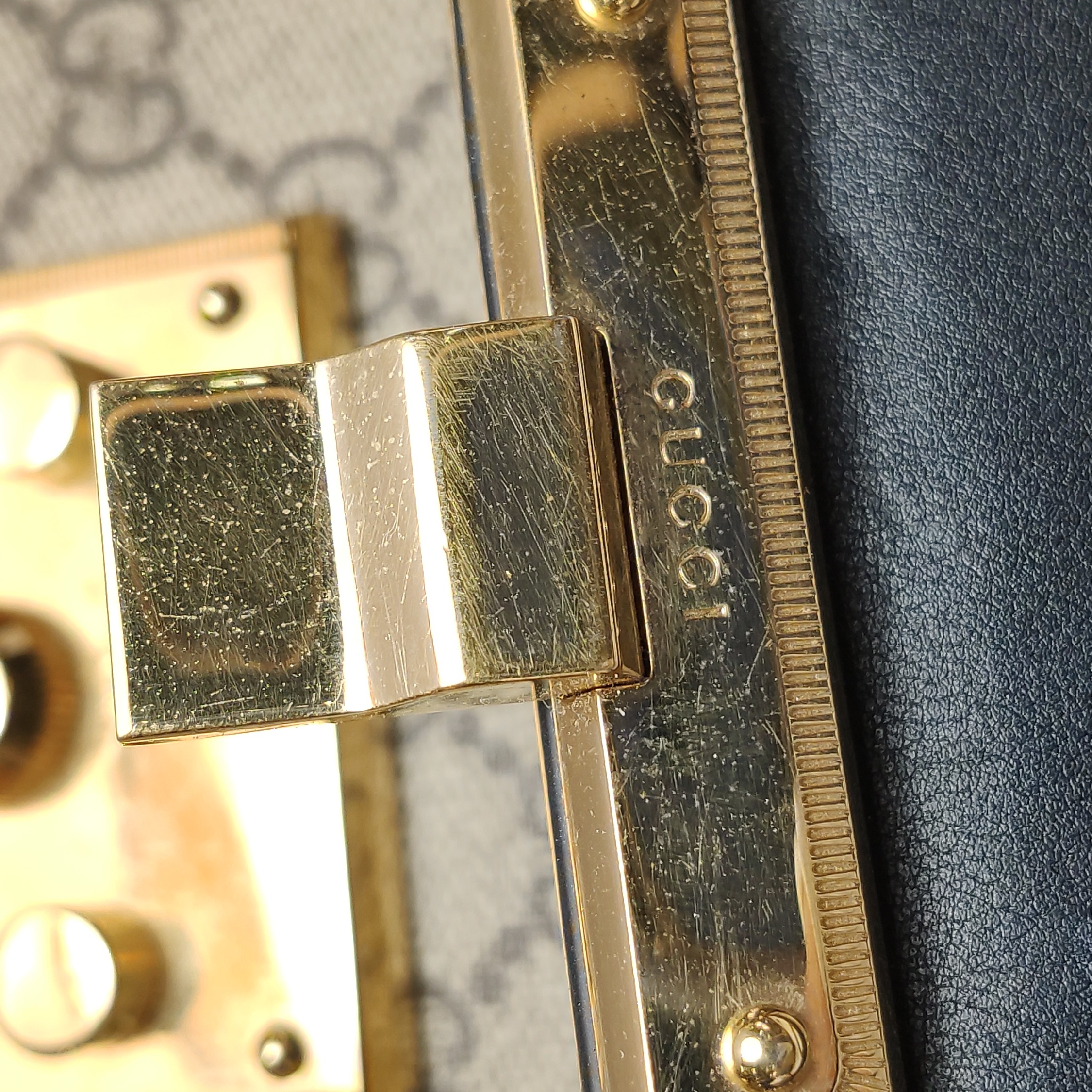 Gucci Padlock Top Handle Bag GG Coated Canvas and Leather Small — photo 10 of 15