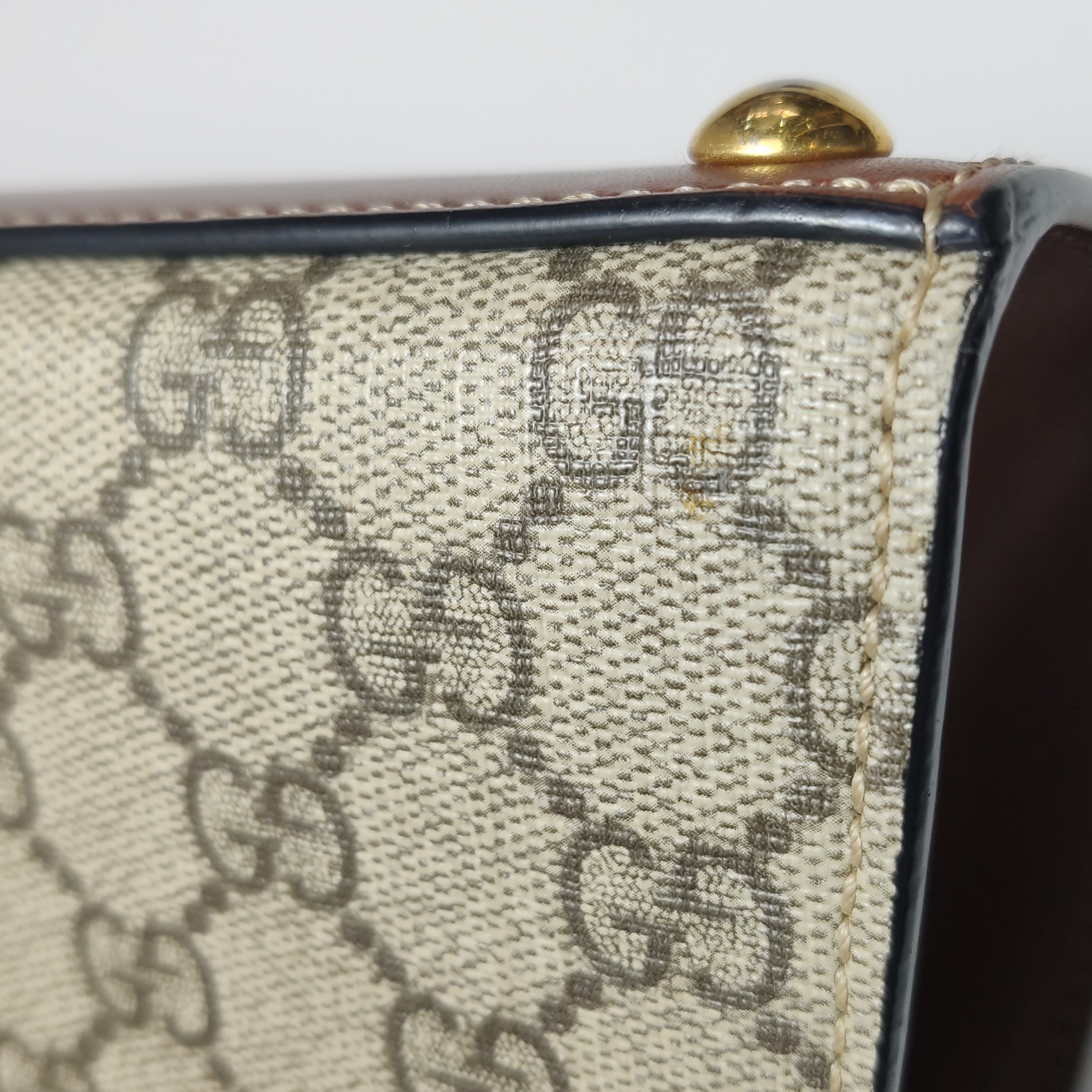 Gucci Padlock Top Handle Bag GG Coated Canvas and Leather Small — photo 11 of 15