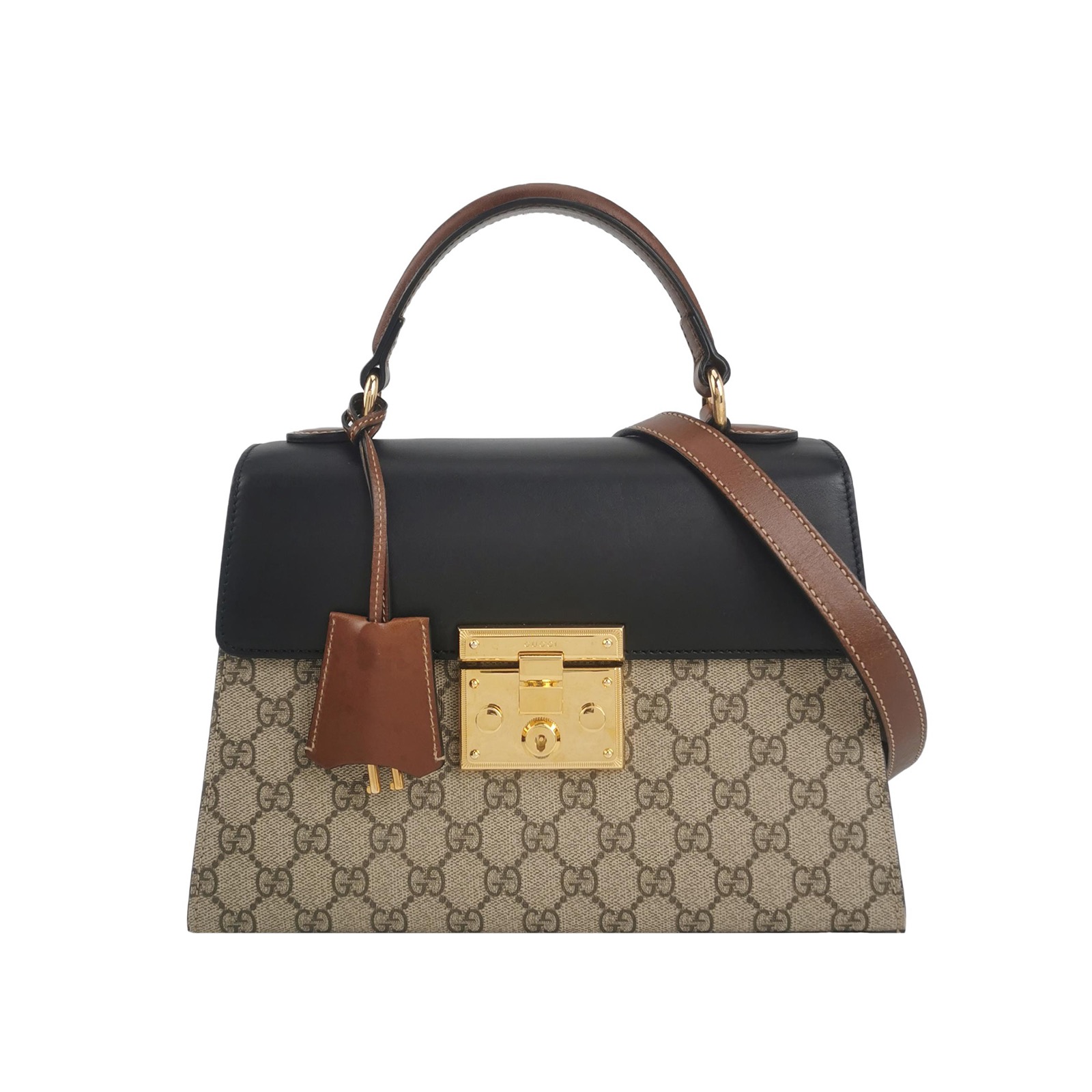 Gucci Padlock Top Handle Bag GG Coated Canvas and Leather Small — photo 1 of 16
