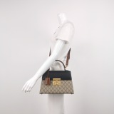 Gucci Padlock Top Handle Bag GG Coated Canvas and Leather Small — thumbnail 2
