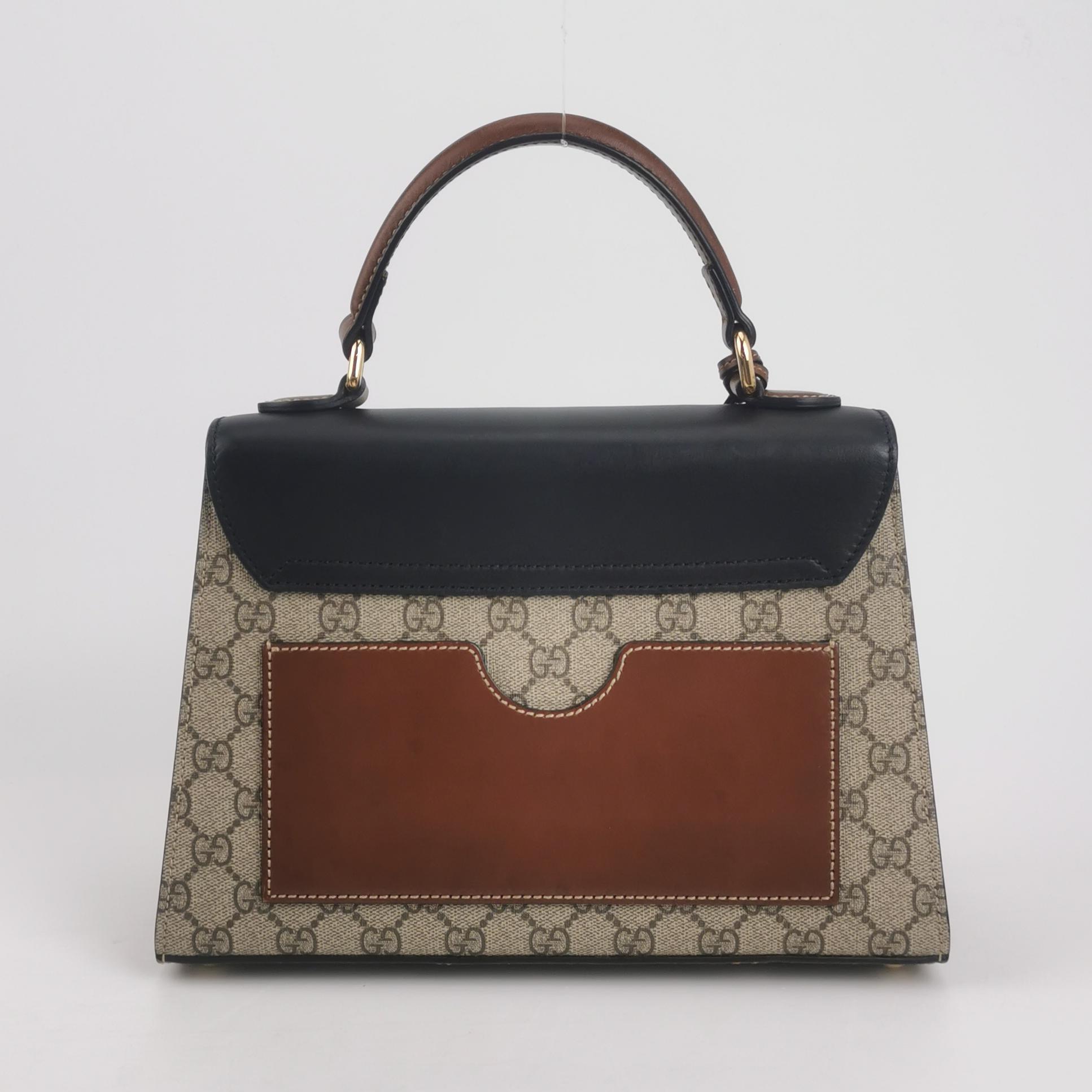 Gucci Padlock Top Handle Bag GG Coated Canvas and Leather Small — photo 3 of 16