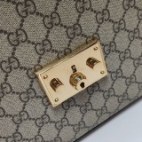 Gucci Padlock Top Handle Bag GG Coated Canvas and Leather Small — thumbnail 9