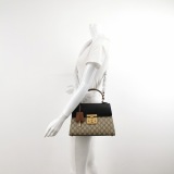 Gucci Padlock Top Handle Bag GG Coated Canvas and Leather Small — thumbnail 2