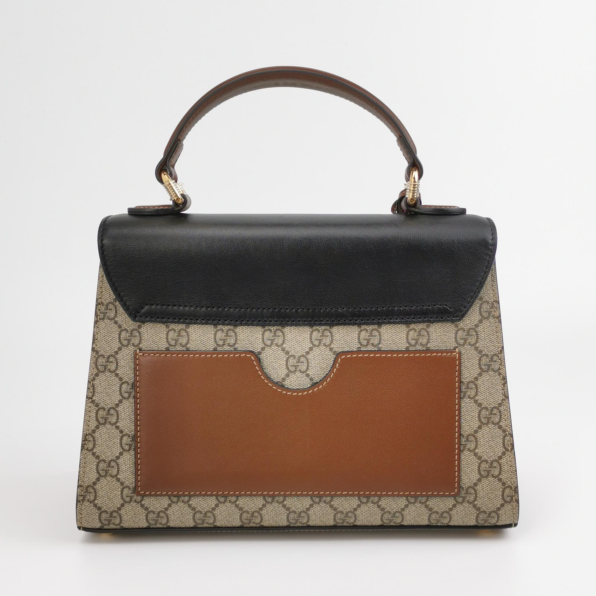 Gucci Padlock Top Handle Bag GG Coated Canvas and Leather Small — photo 3 of 15