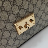 Gucci Padlock Top Handle Bag GG Coated Canvas and Leather Small — thumbnail 9
