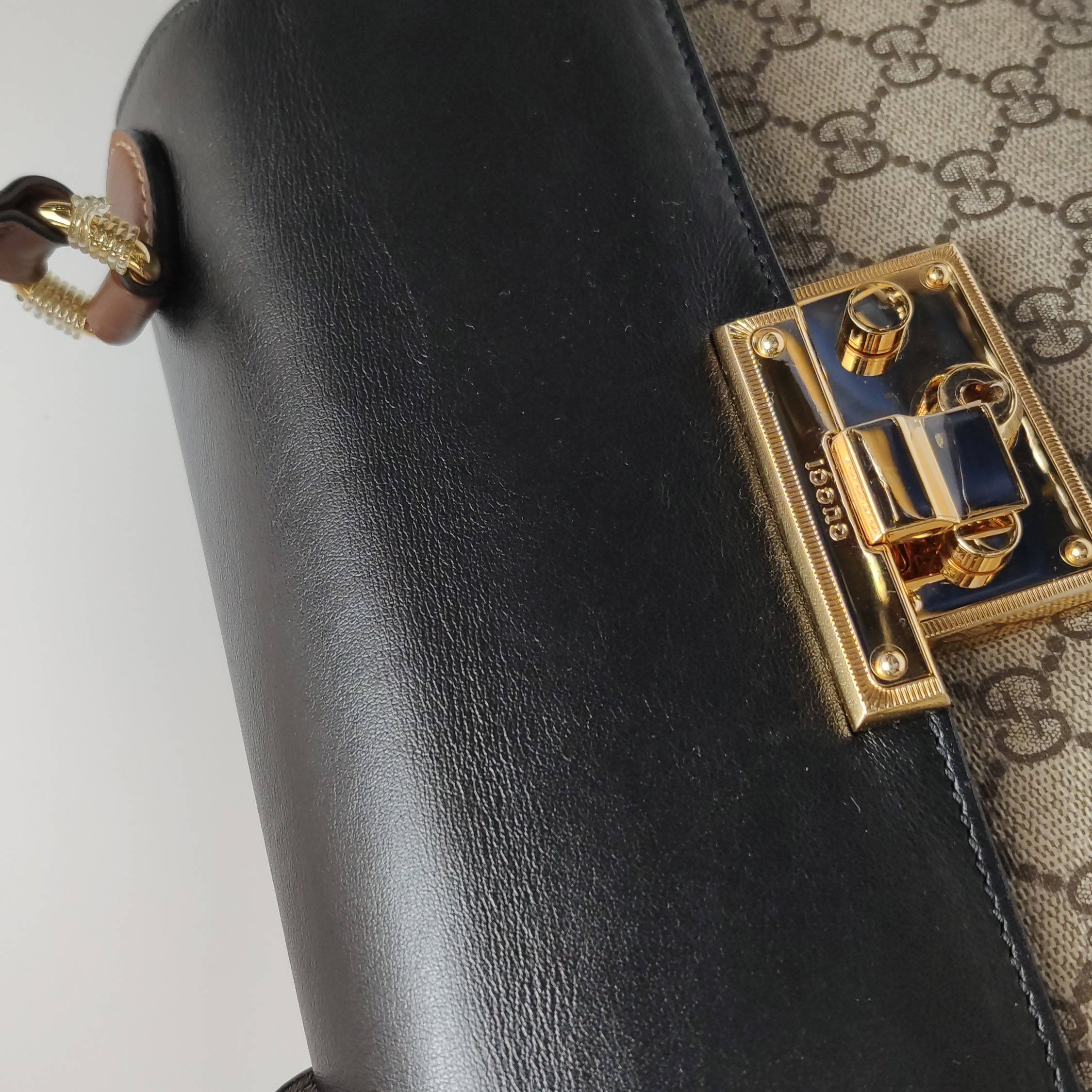 Gucci Padlock Top Handle Bag GG Coated Canvas and Leather Small — photo 8 of 15