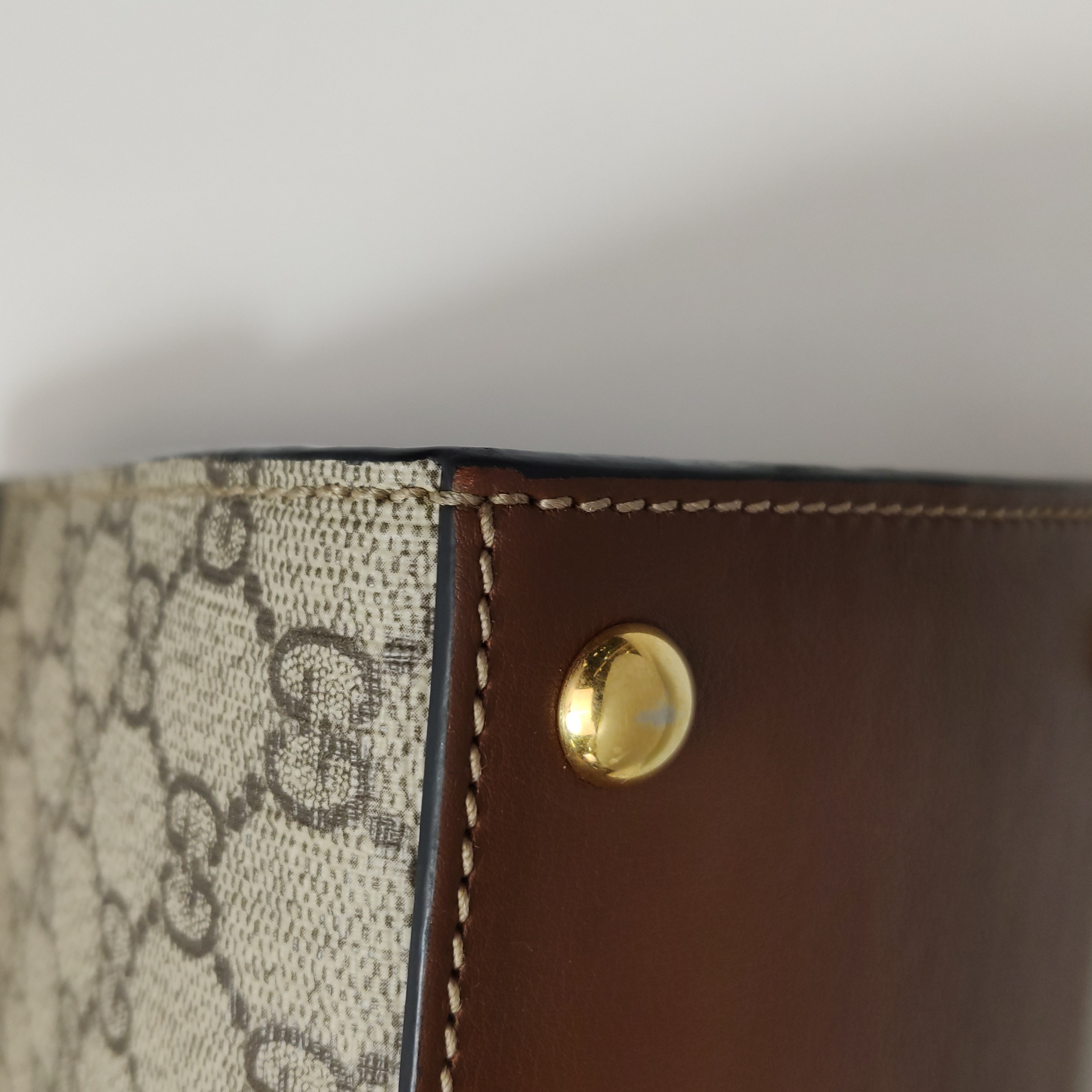 Gucci Padlock Top Handle Bag GG Coated Canvas and Leather Small — photo 13 of 15
