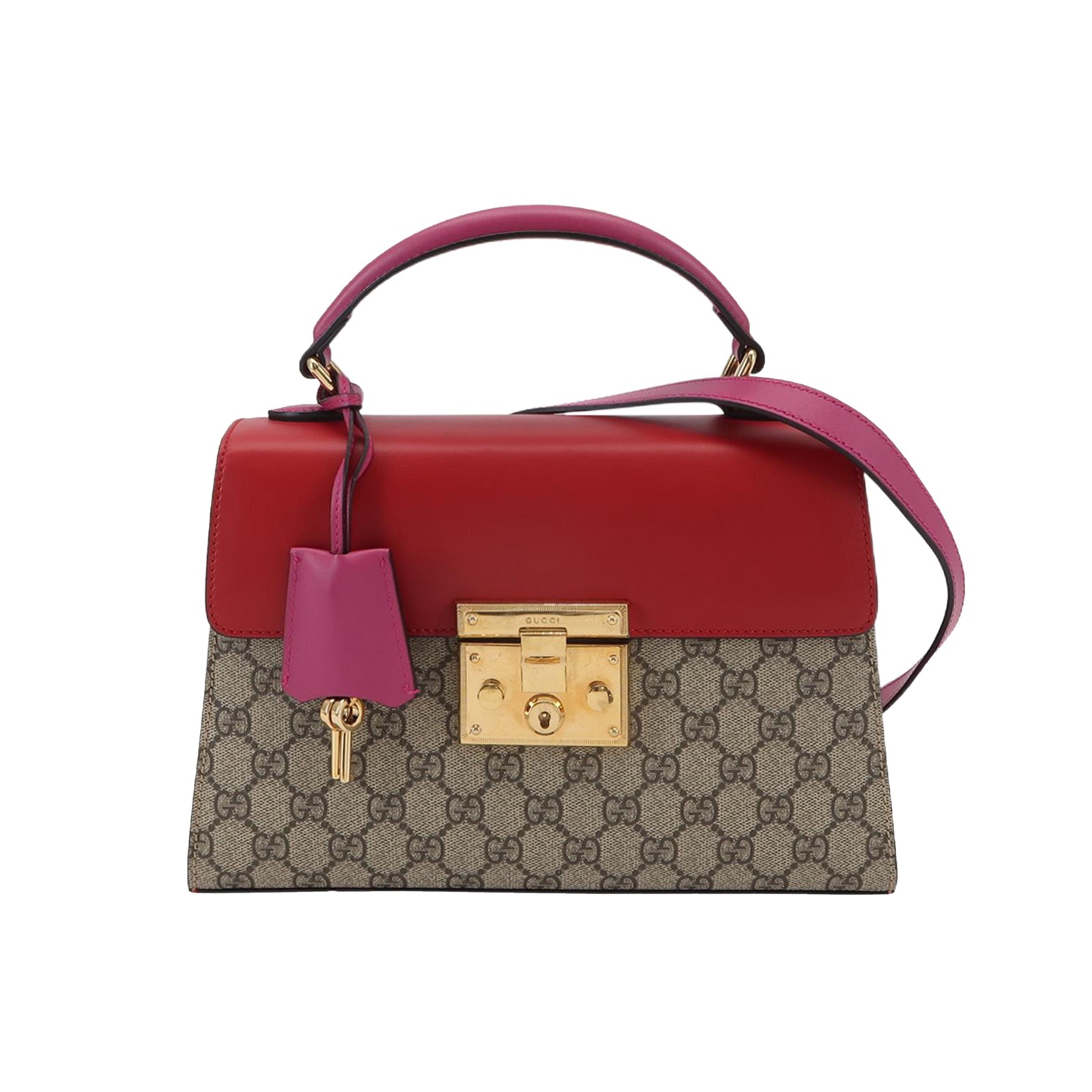 Gucci Padlock Top Handle Bag GG Coated Canvas and Leather Small — photo 1 of 16