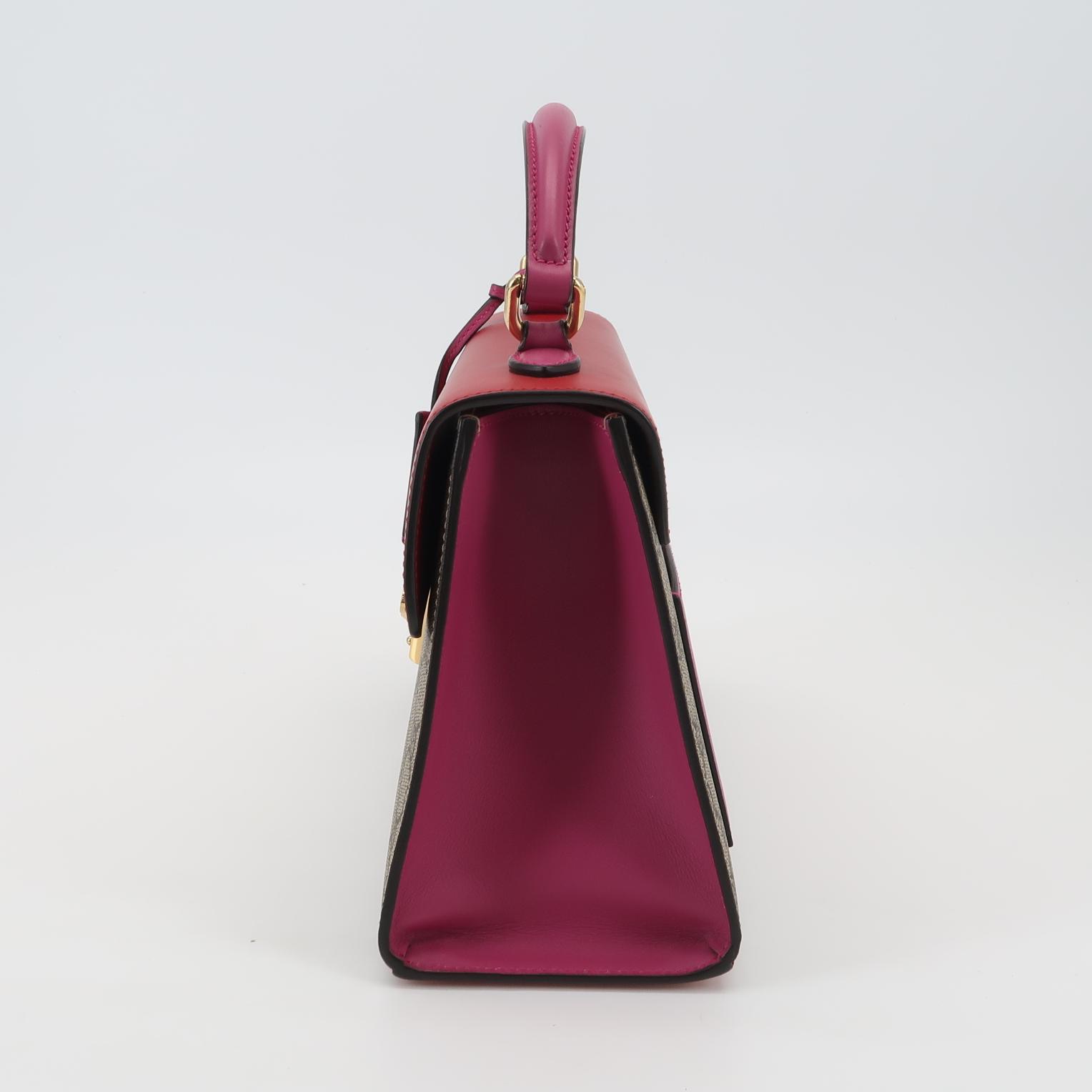 Gucci Padlock Top Handle Bag GG Coated Canvas and Leather Small — photo 5 of 16