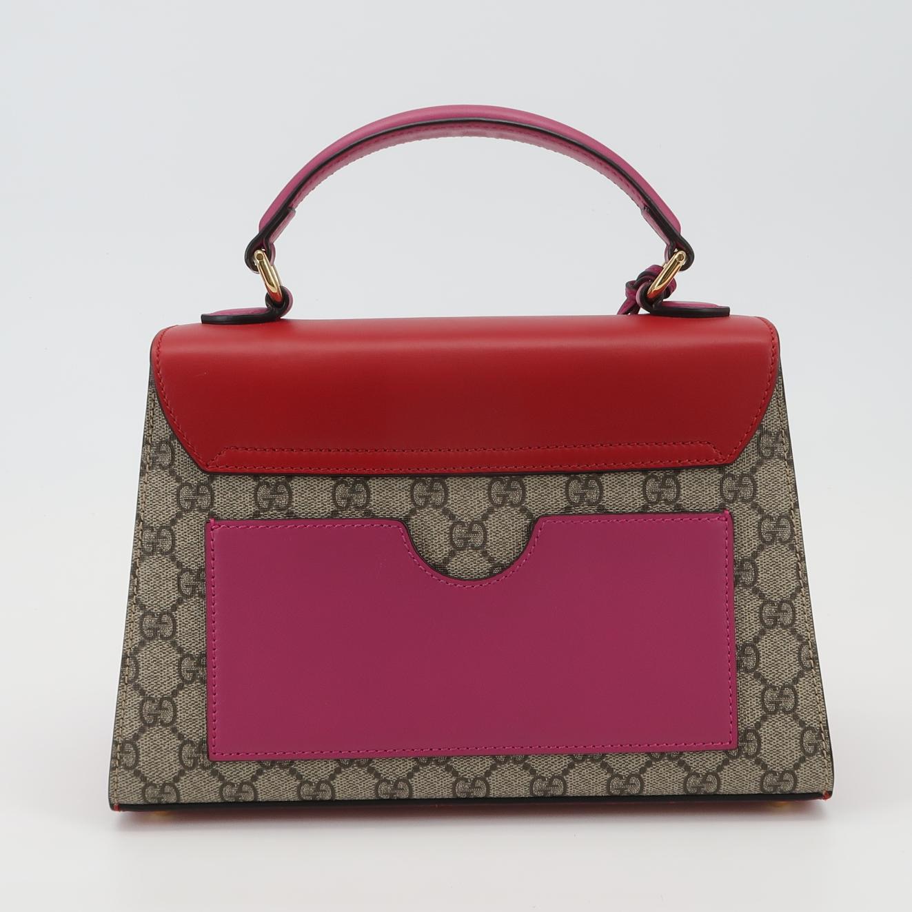 Gucci Padlock Top Handle Bag GG Coated Canvas and Leather Small — photo 3 of 16