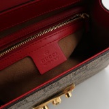 Gucci Padlock Top Handle Bag GG Coated Canvas and Leather Small — thumbnail 8