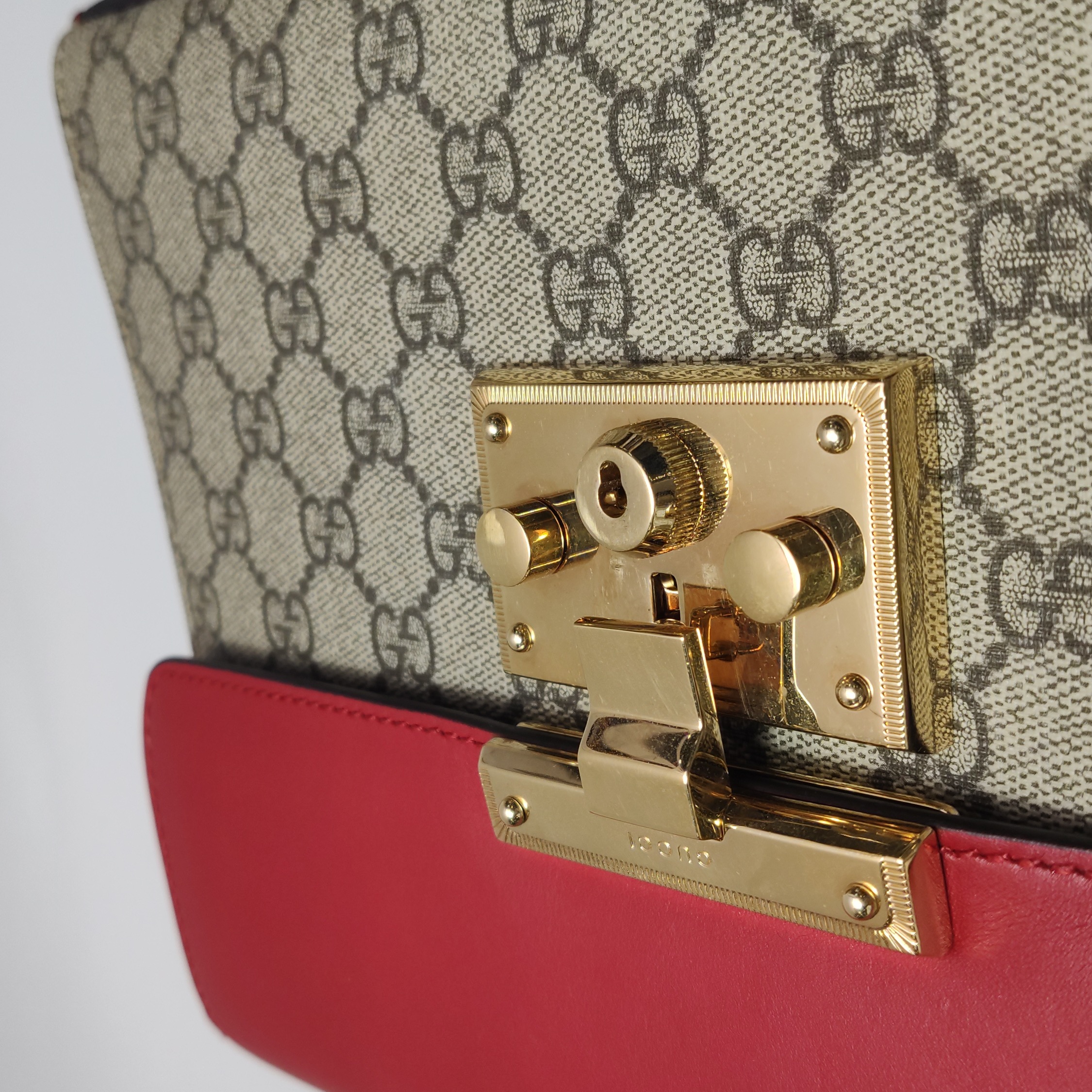 Gucci Padlock Top Handle Bag GG Coated Canvas and Leather Small — photo 9 of 16