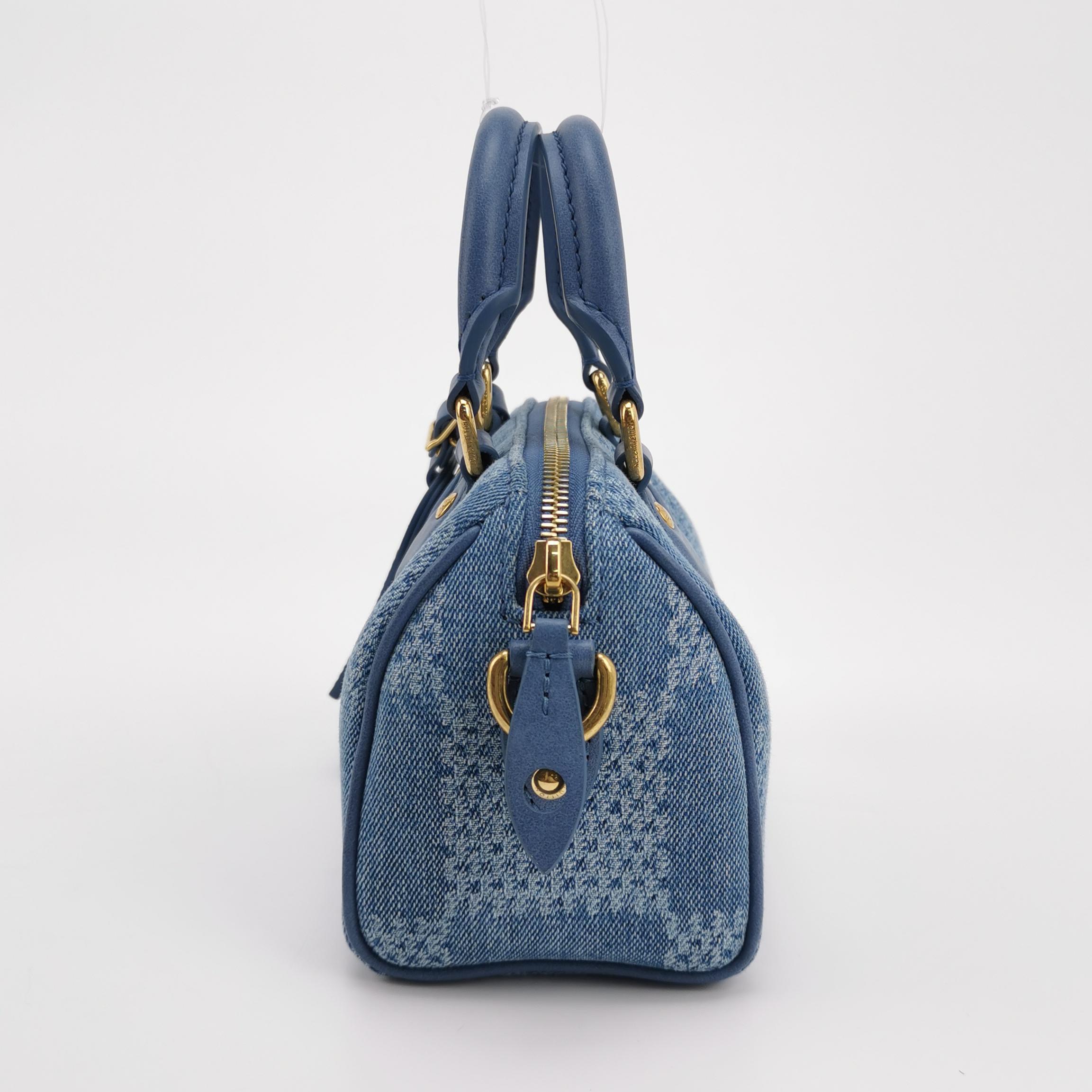 Louis Vuitton(LV) Speedy Bandouliere Bag 3D Damier Giant Denim 18 — photo 3 of 11