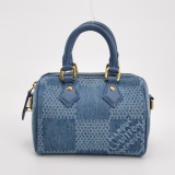 Louis Vuitton(LV) Speedy Bandouliere Bag 3D Damier Giant Denim 18 — thumbnail 5