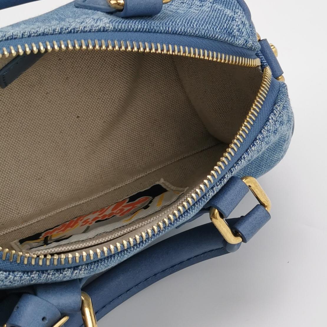 Louis Vuitton(LV) Speedy Bandouliere Bag 3D Damier Giant Denim 18 — photo 7 of 11