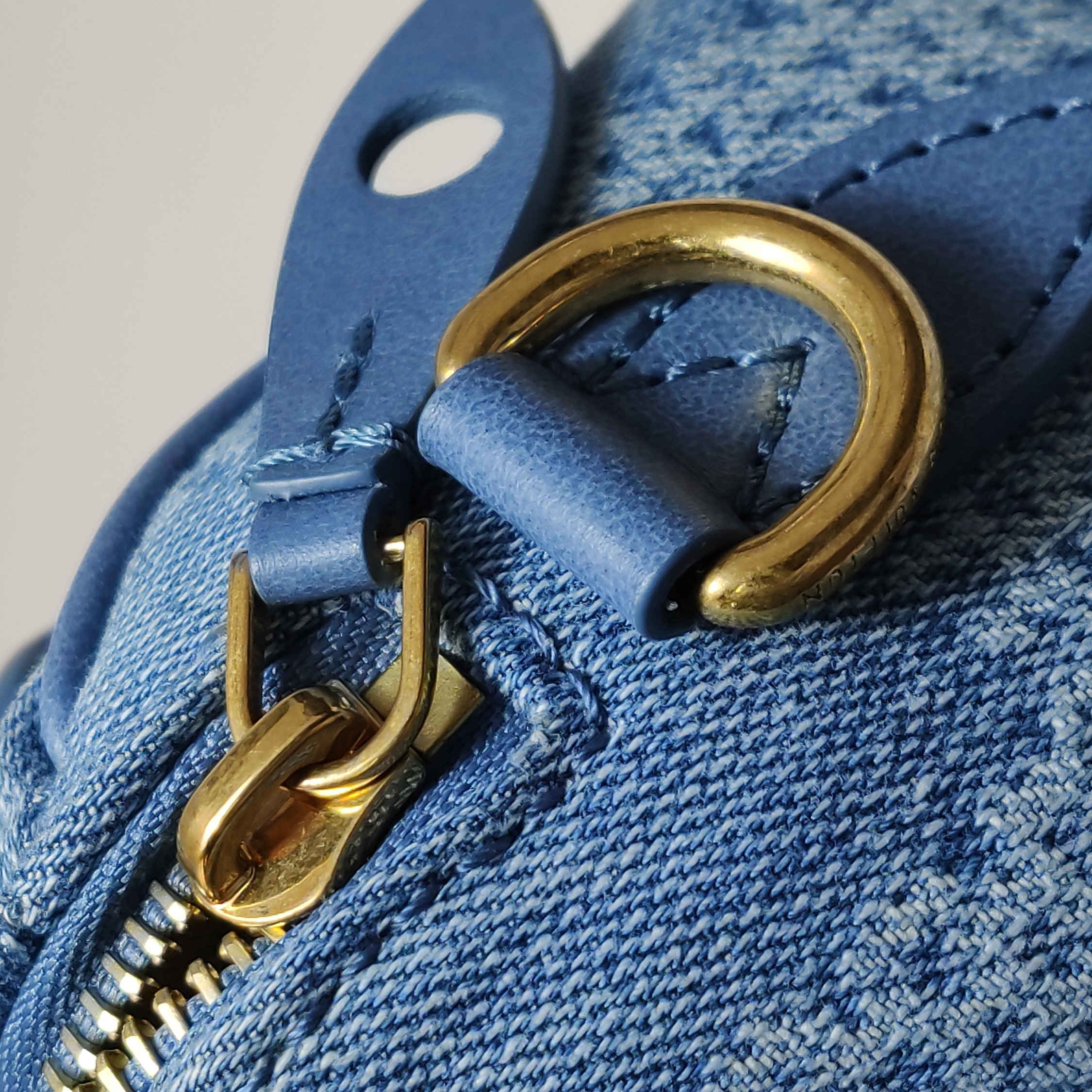 Louis Vuitton(LV) Speedy Bandouliere Bag 3D Damier Giant Denim 18 — photo 10 of 11