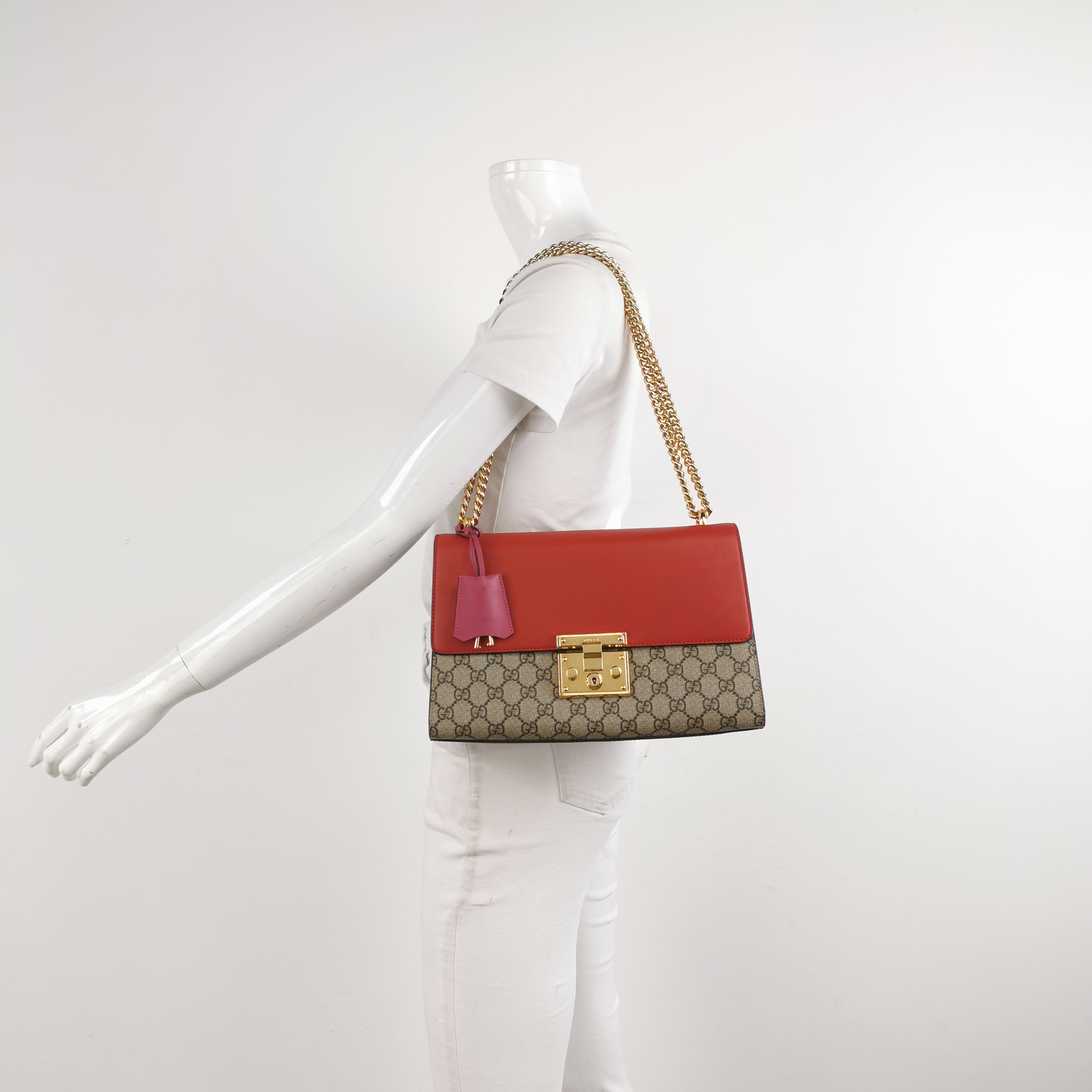 Gucci Padlock Shoulder Bag GG Coated Canvas and Leather Medium — alternate view