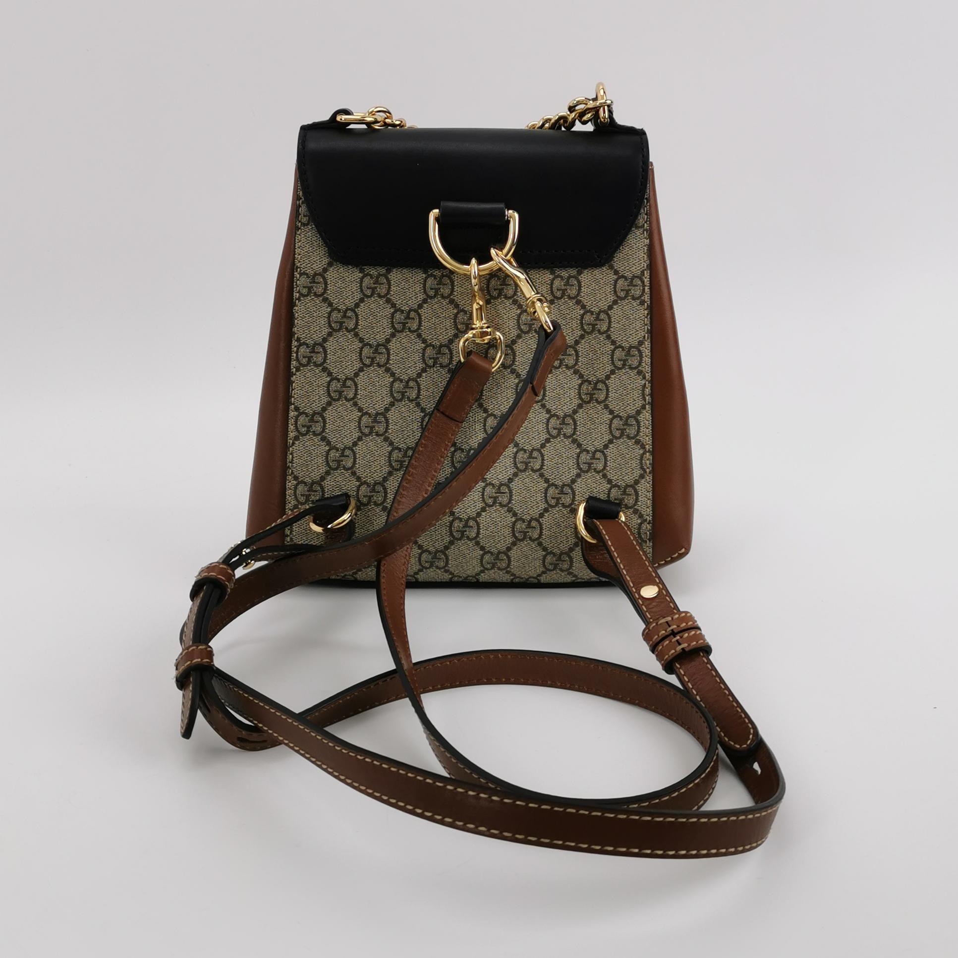 Gucci Padlock Backpack GG Coated Canvas and Leather Mini — photo 3 of 15