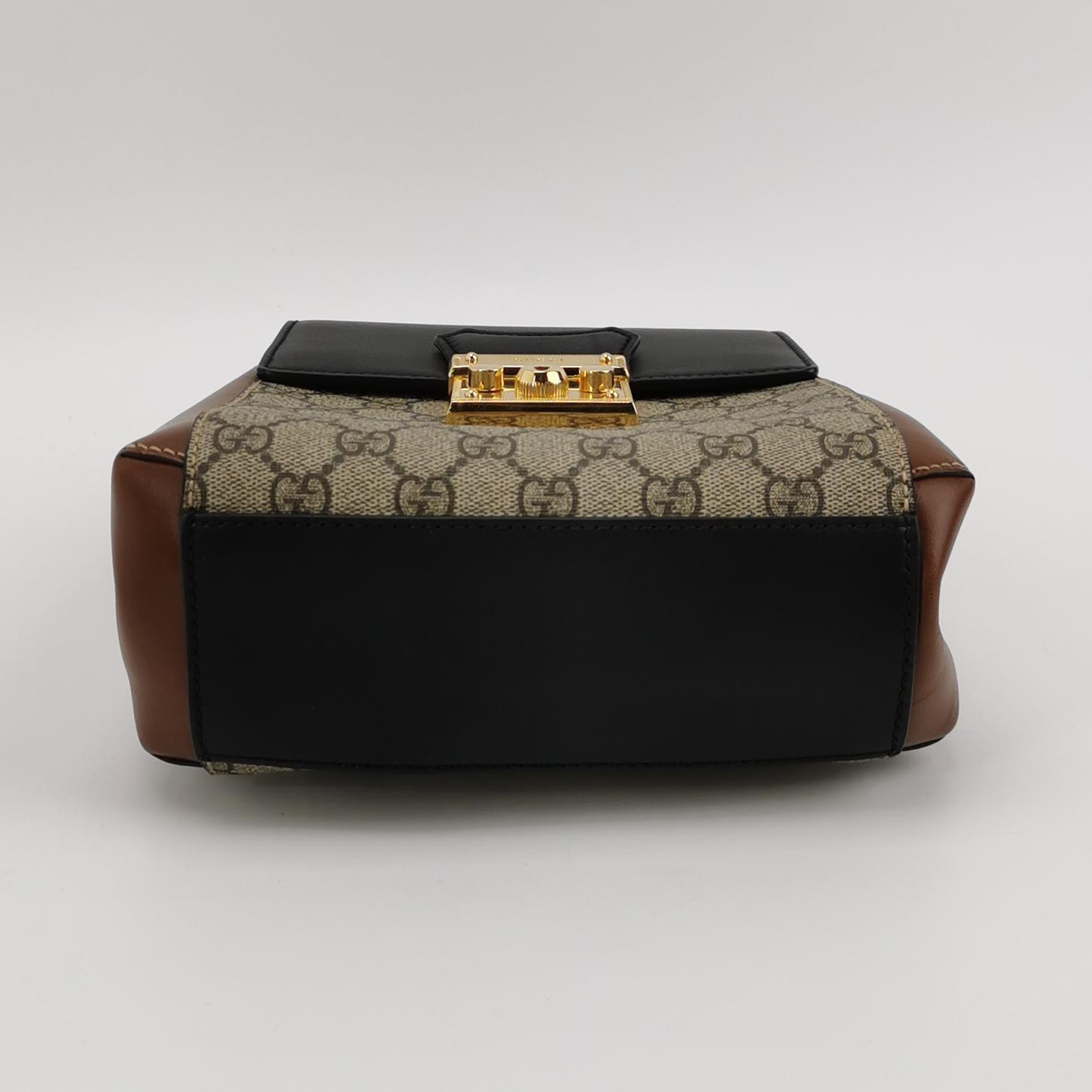Gucci Padlock Backpack GG Coated Canvas and Leather Mini — photo 6 of 15