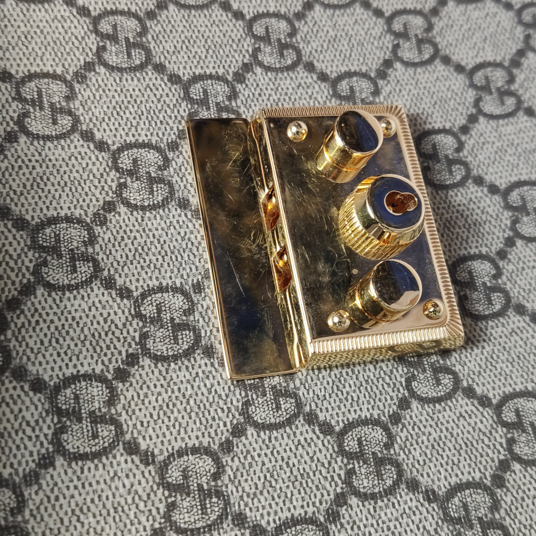 Gucci Padlock Backpack GG Coated Canvas and Leather Mini — photo 9 of 15