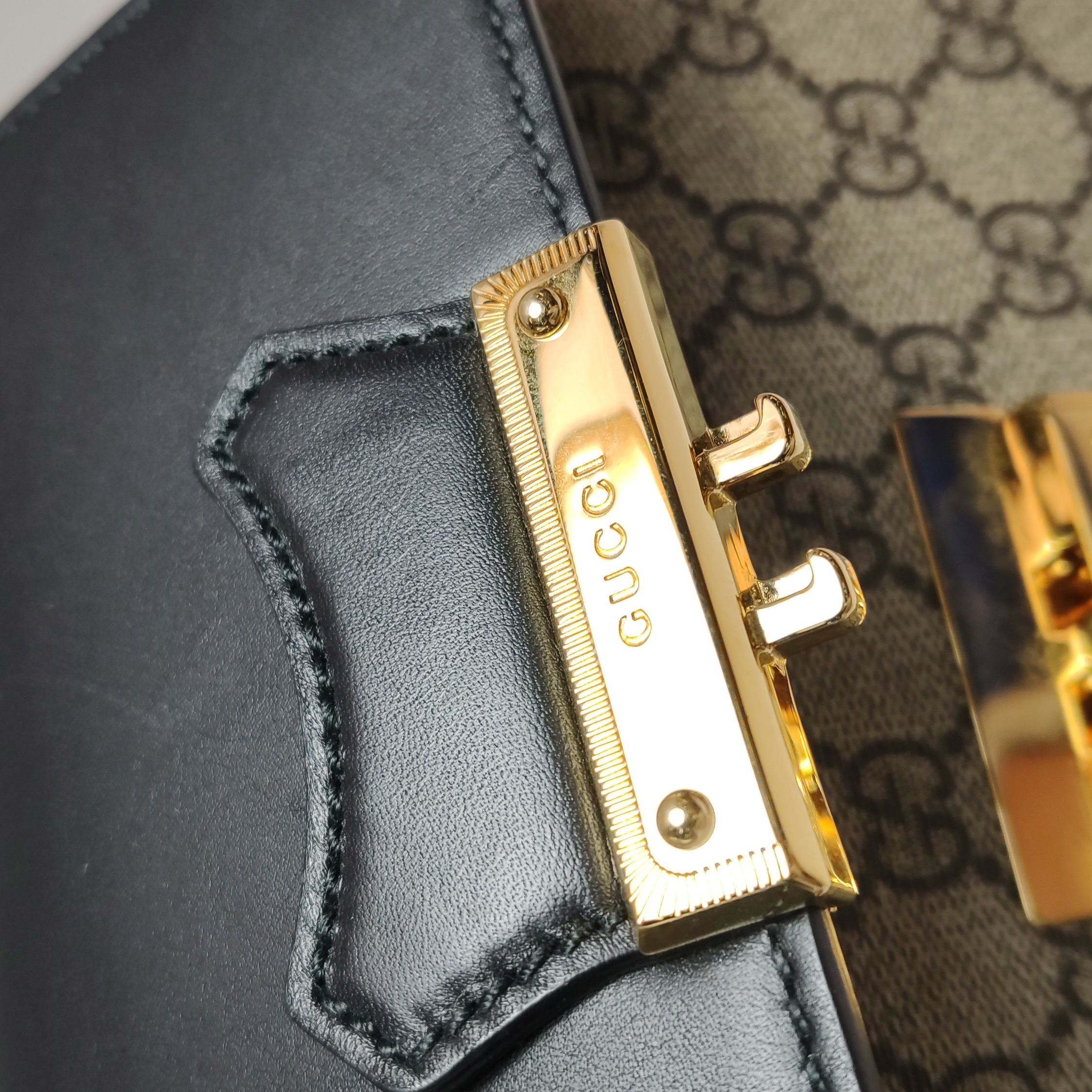 Gucci Padlock Backpack GG Coated Canvas and Leather Mini — photo 10 of 15