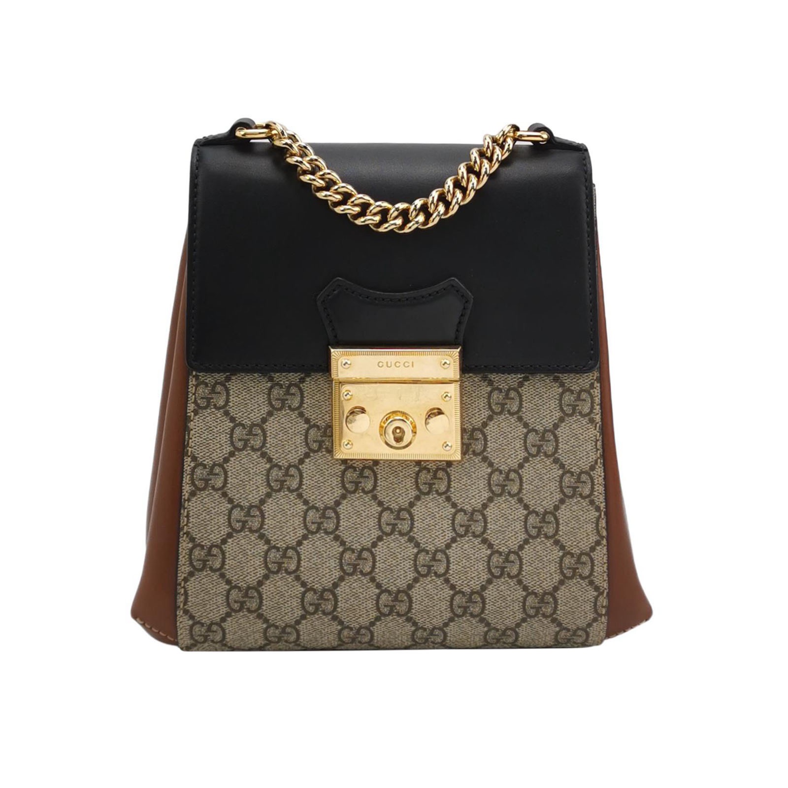 Gucci Padlock Backpack GG Coated Canvas and Leather Mini — photo 1 of 16