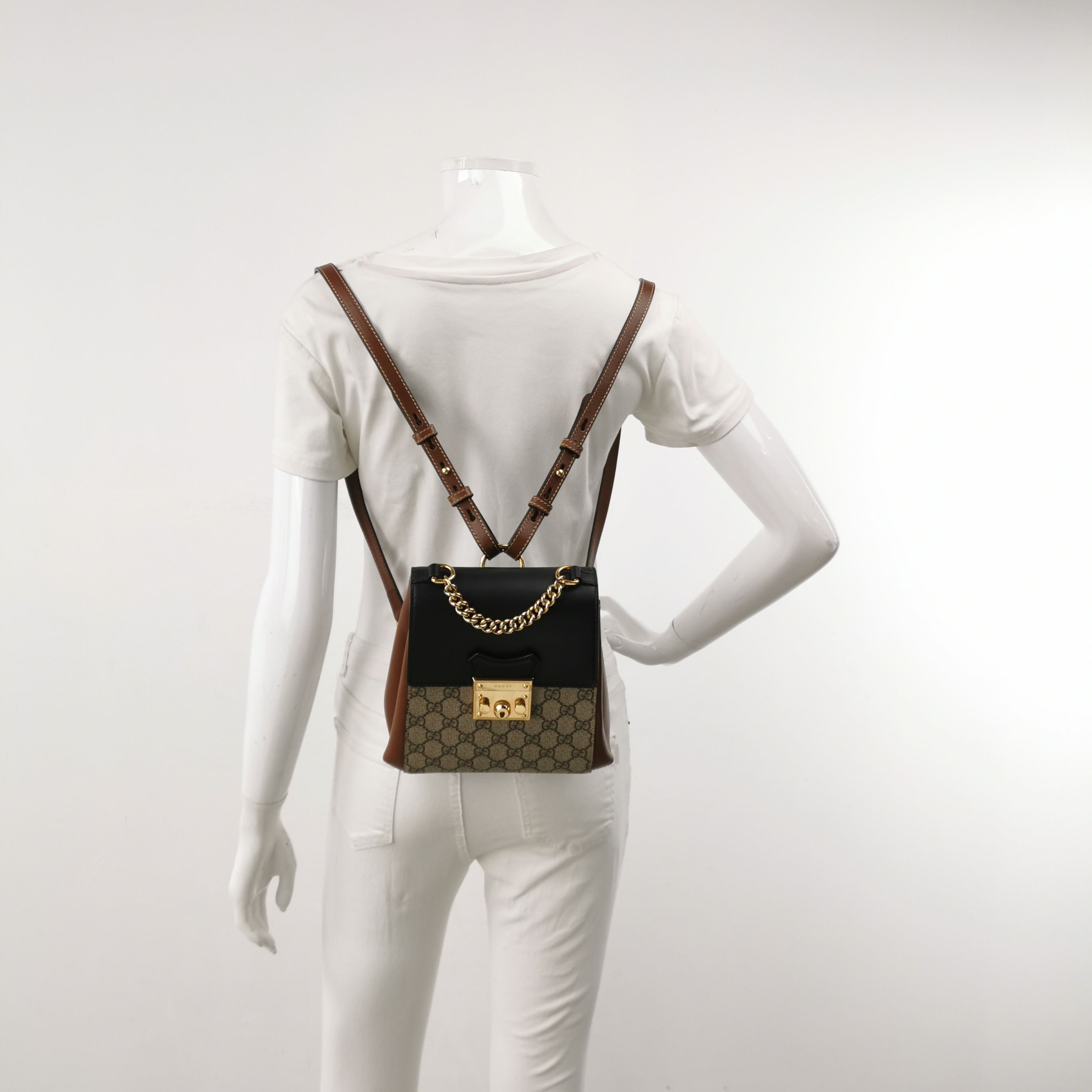 Gucci Padlock Backpack GG Coated Canvas and Leather Mini — alternate view