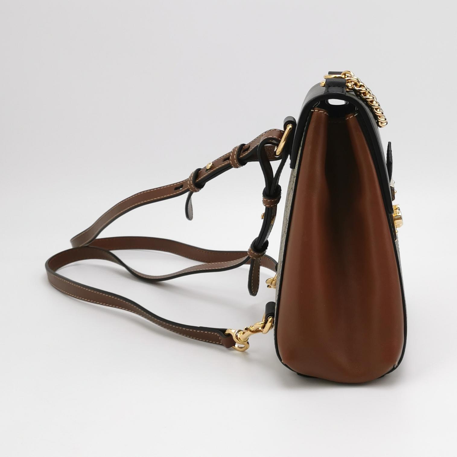 Gucci Padlock Backpack GG Coated Canvas and Leather Mini — photo 5 of 16