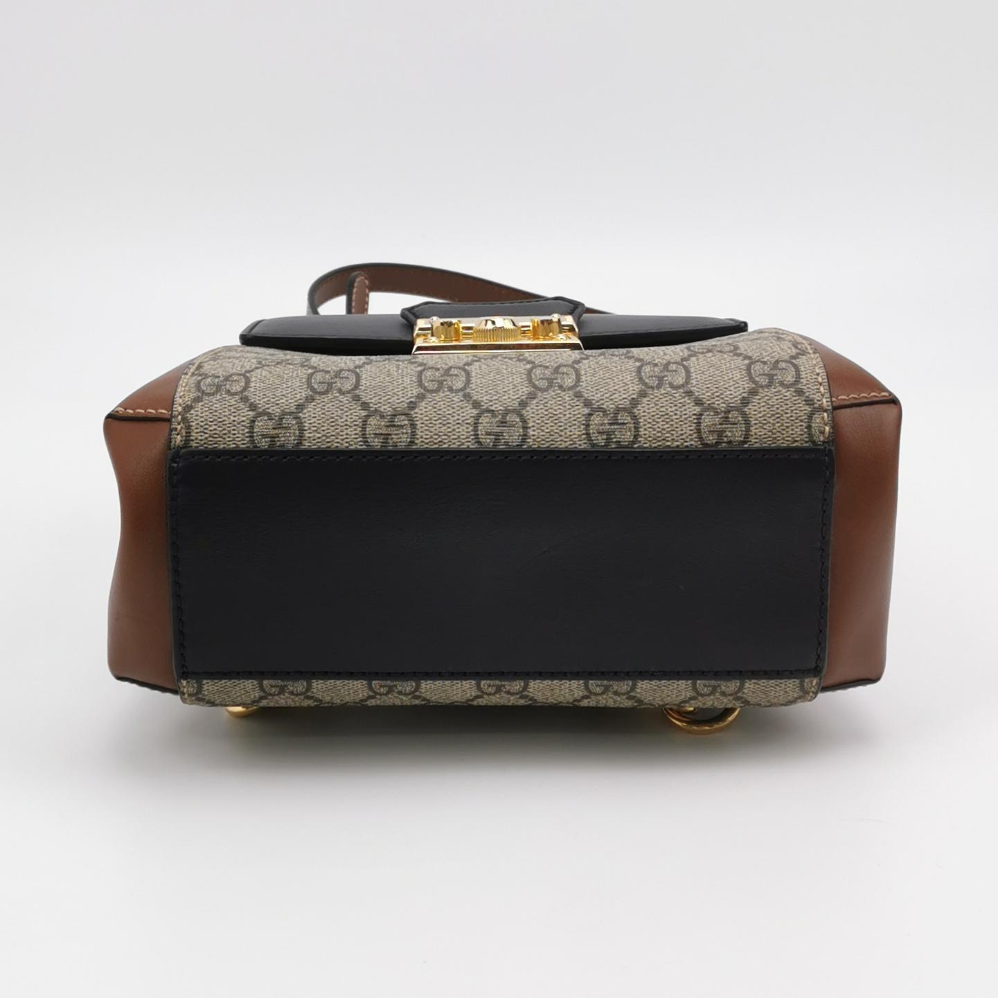 Gucci Padlock Backpack GG Coated Canvas and Leather Mini — photo 6 of 16
