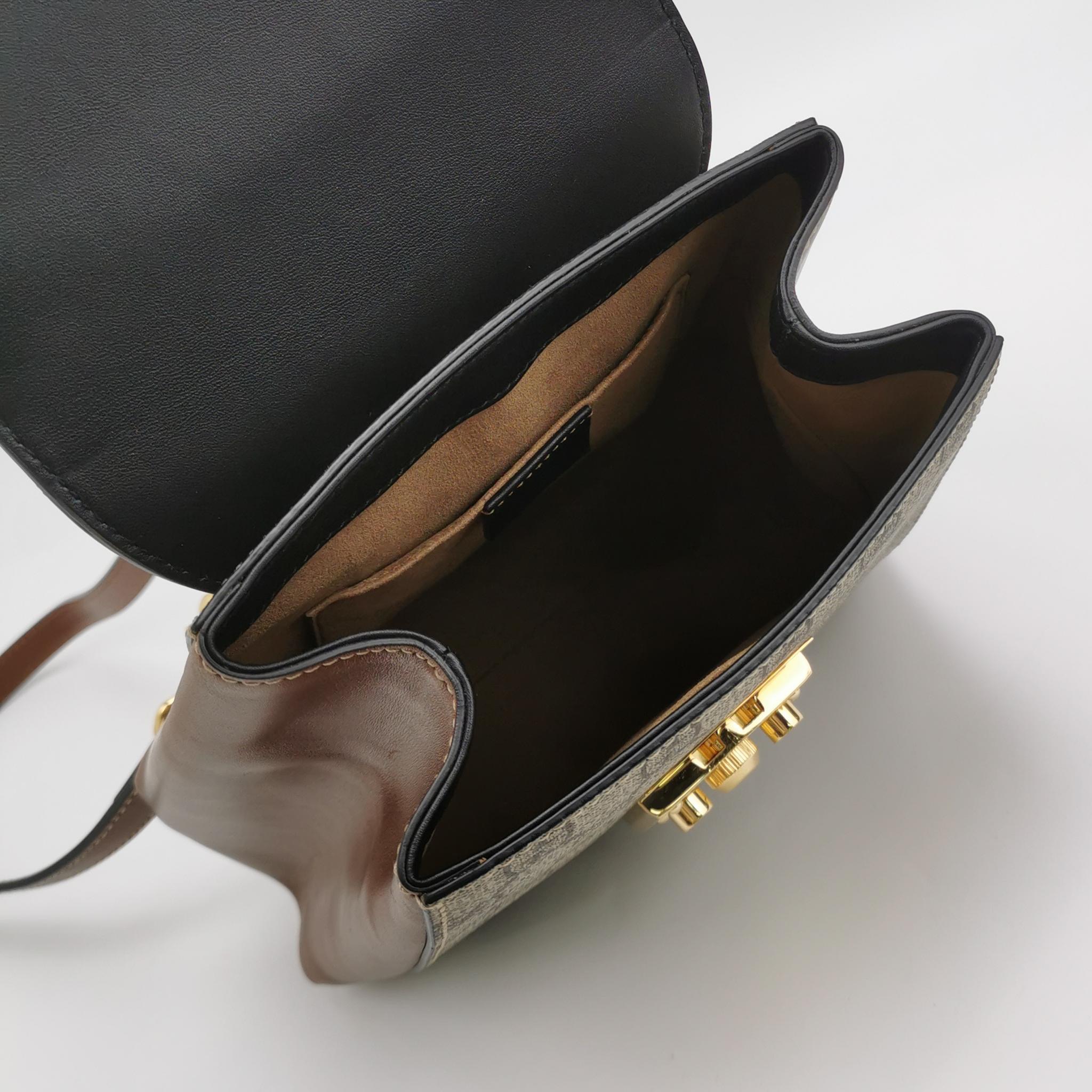 Gucci Padlock Backpack GG Coated Canvas and Leather Mini — photo 7 of 16
