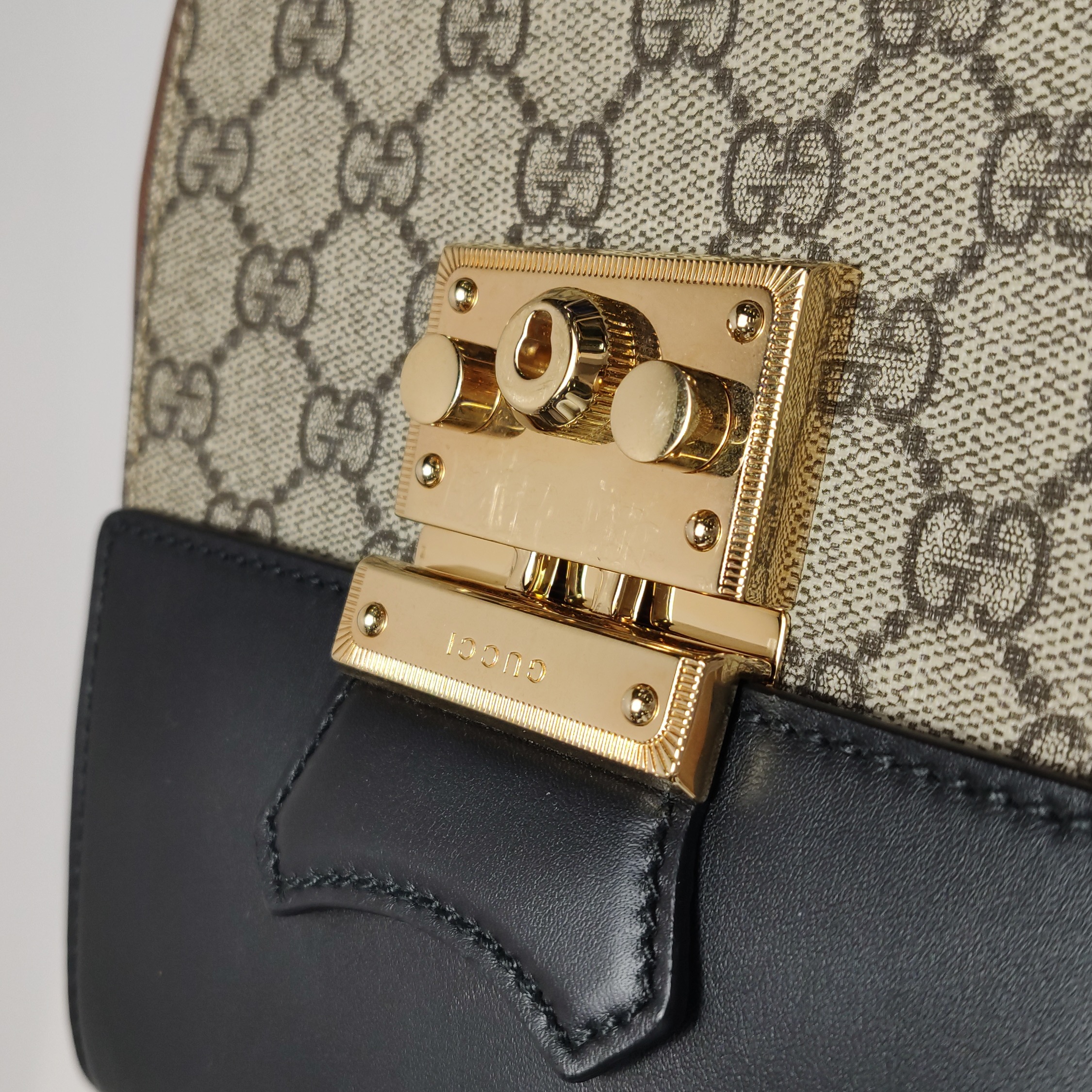 Gucci Padlock Backpack GG Coated Canvas and Leather Mini — photo 9 of 16